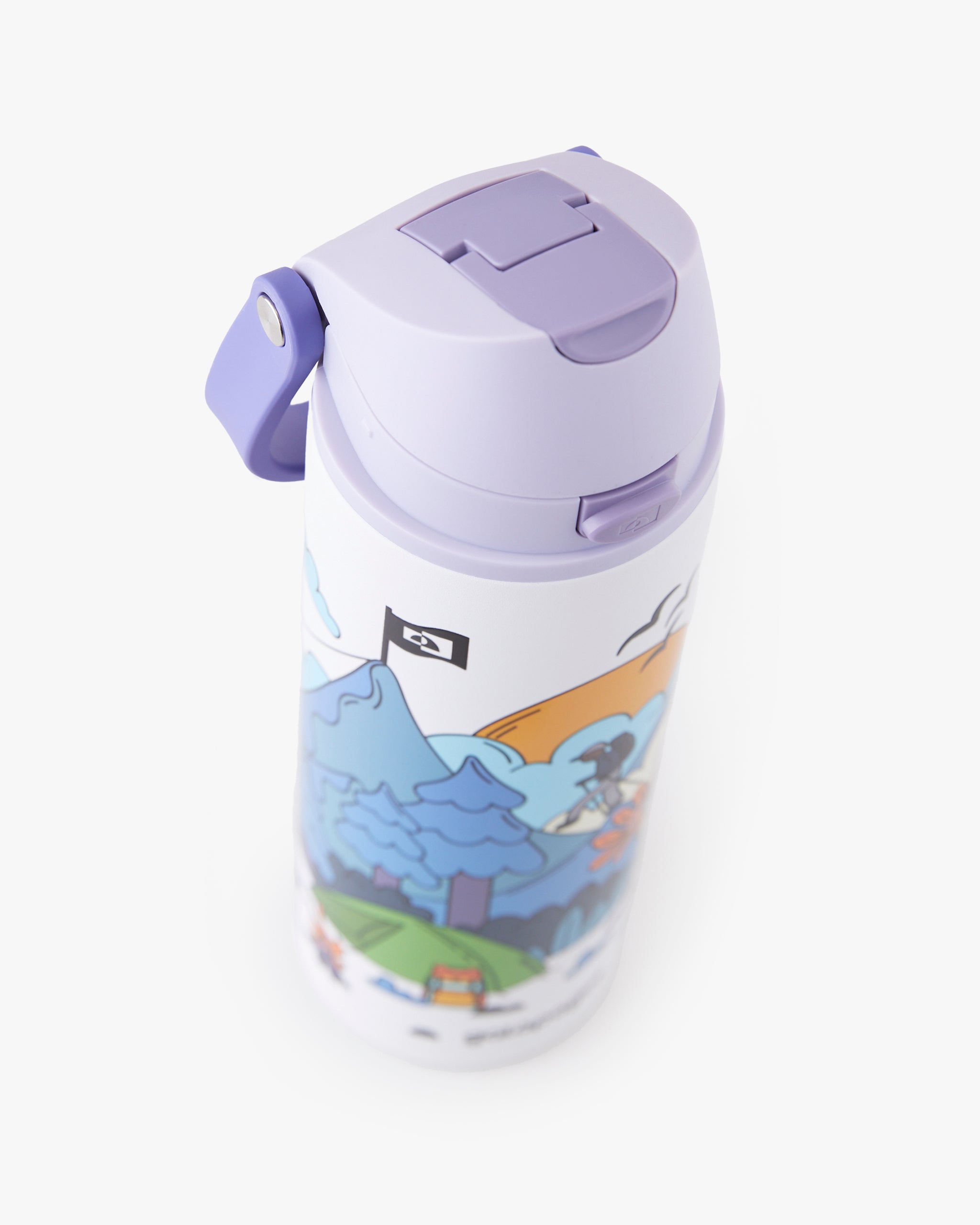 Garrafa Duo Flow Estampada Evolution 710ml - Roxo
