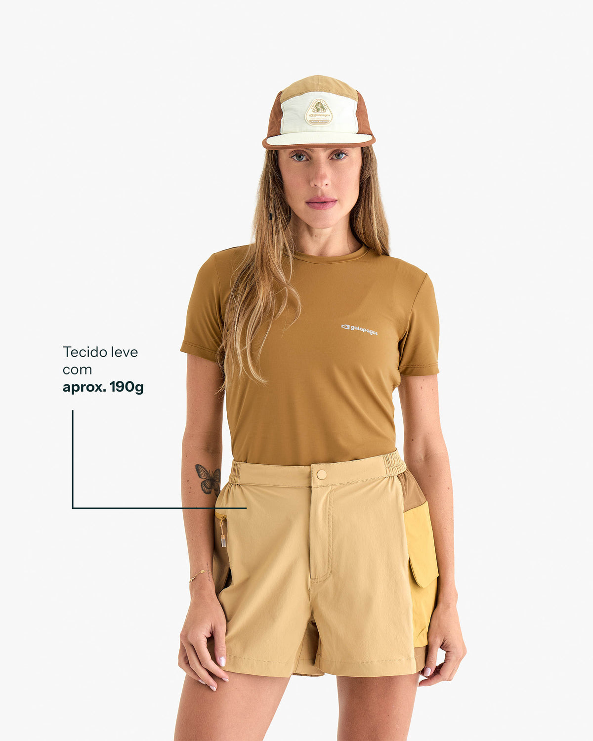 Shorts Raven Feminino - Areia