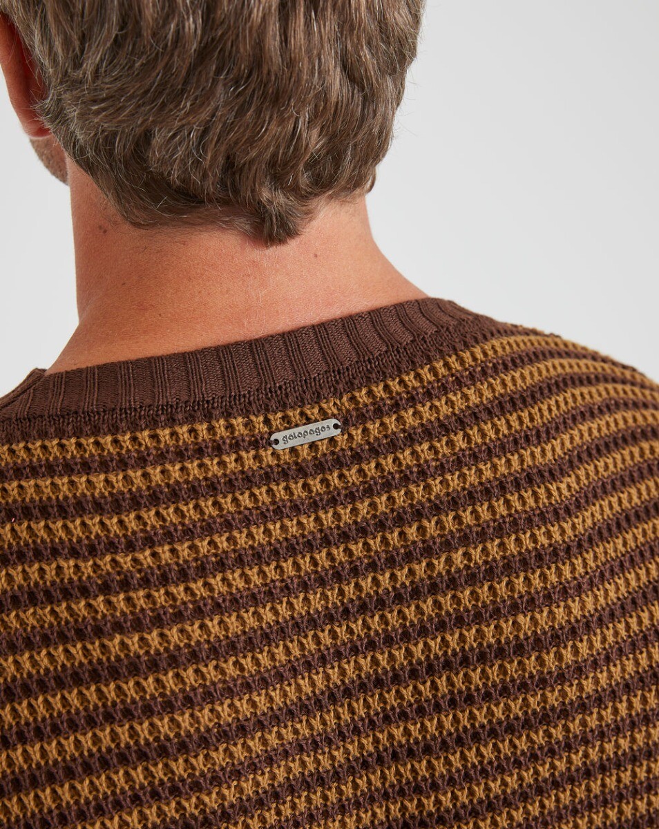 Blusão Tricot Altitude - Marrom e Ocre