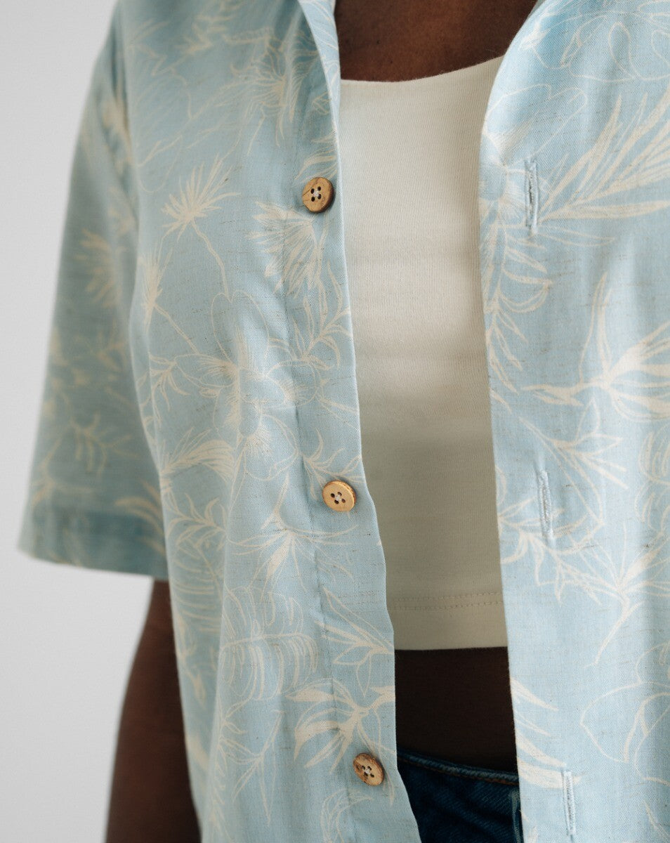 Camisa Estampada Maui Azul