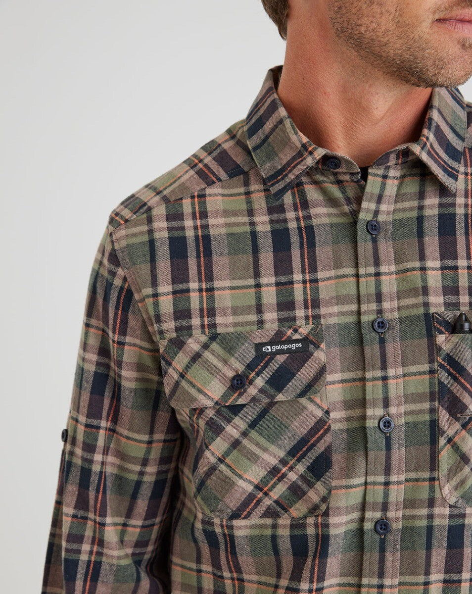 Camisa Flanela Midweight Farmer Xadrez - Verde