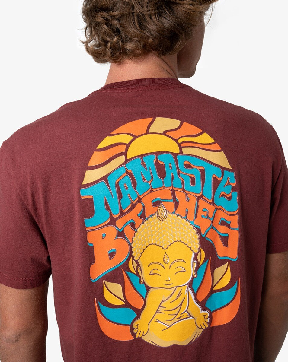 Camiseta All Gender Namastê - Marrom