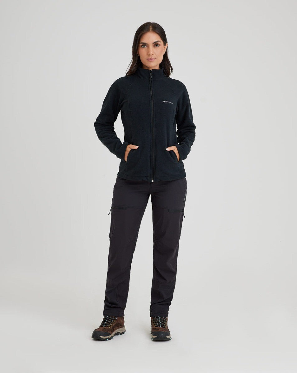 Jaqueta Fleece Kathmandu Fem 2.0 - Preto