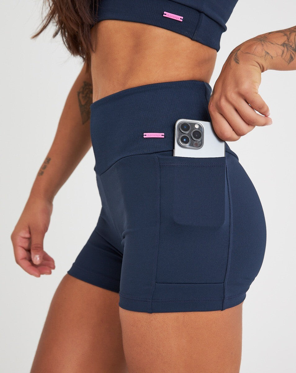 Shorts Meia Coxa Ananda - Marinho