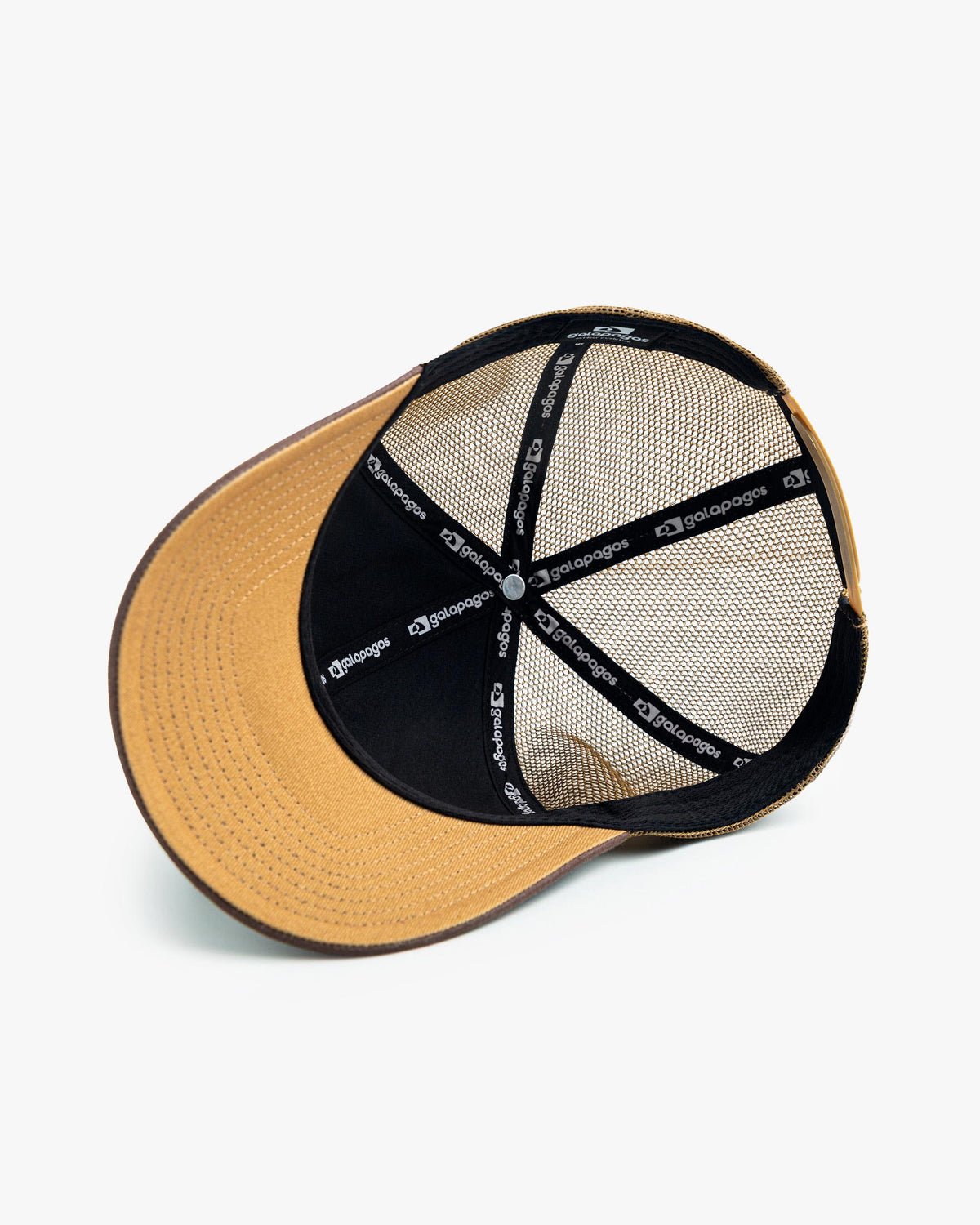Boné Trucker Camp - Ocre e Marrom