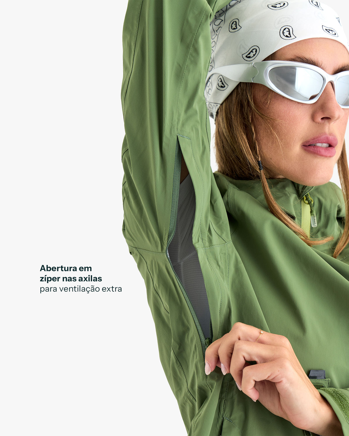 Jaqueta Impermeável Darwin Light Freeze Feminina - Verde