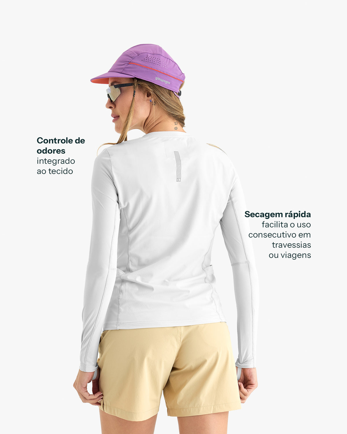 Blusa Segunda Pele Vella Freeze Feminina - Branca