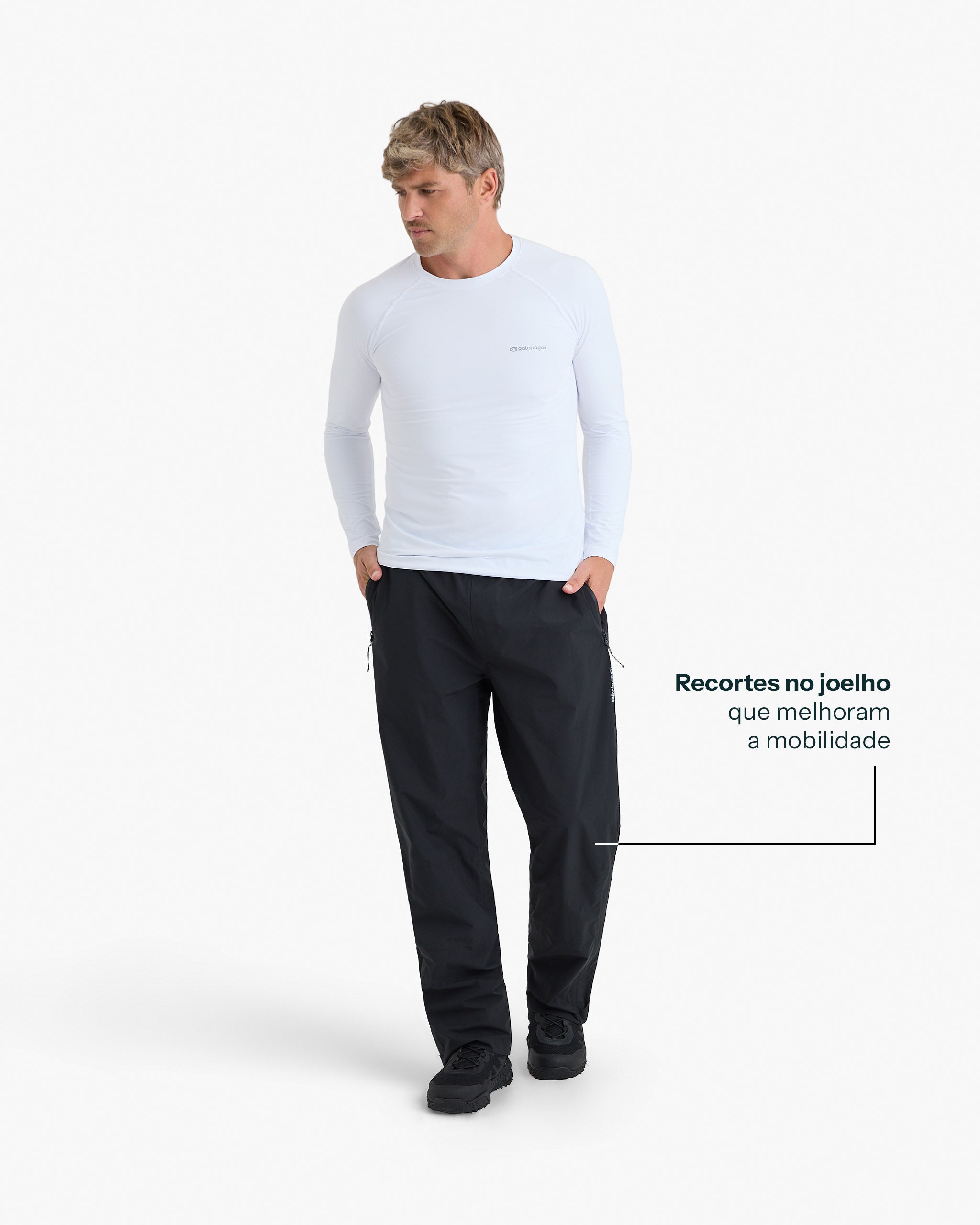 Calça Impermeável Darwin Storm Masculina - Preta
