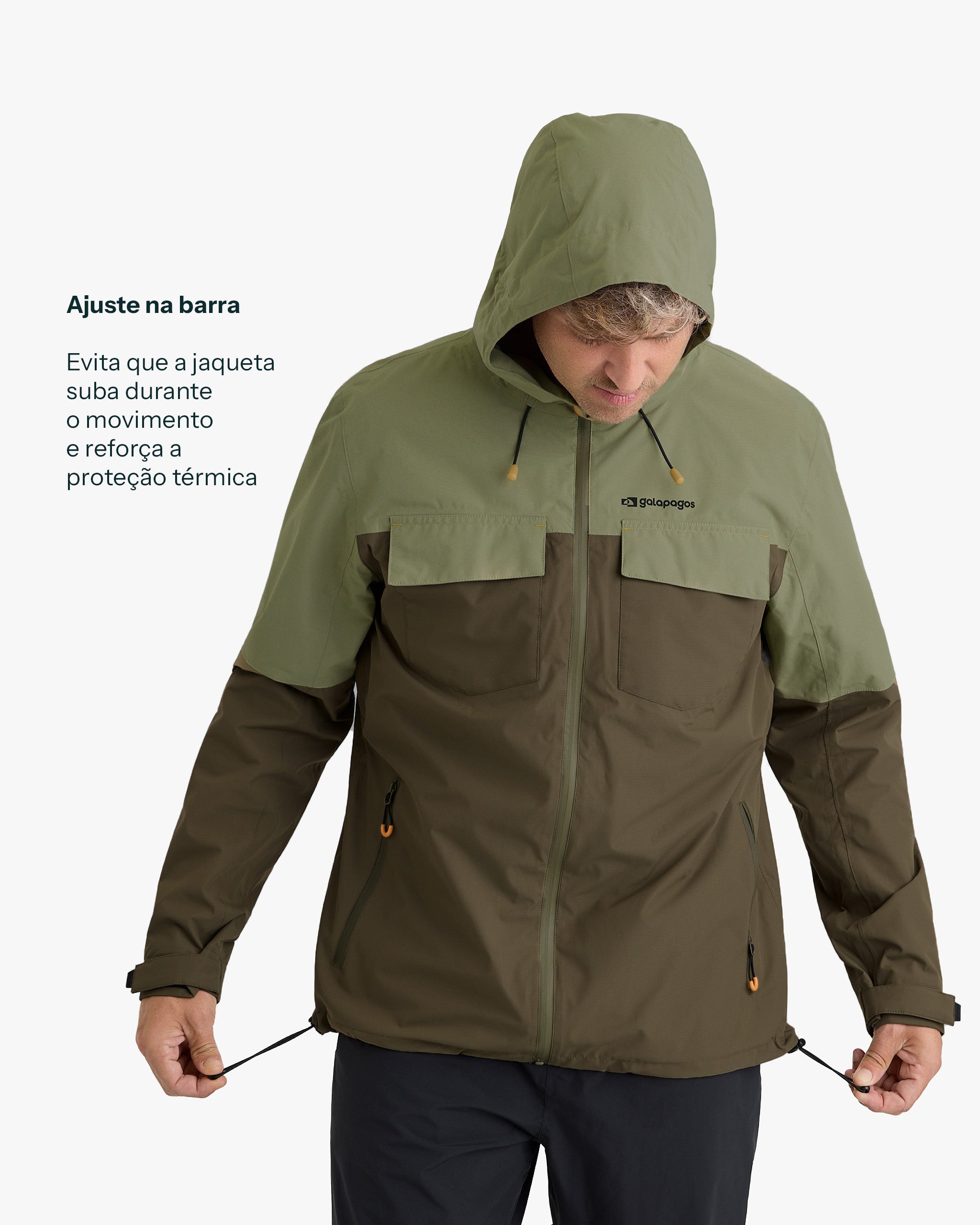 Jaqueta Impermeável Darwin Heat Masculina - Verde