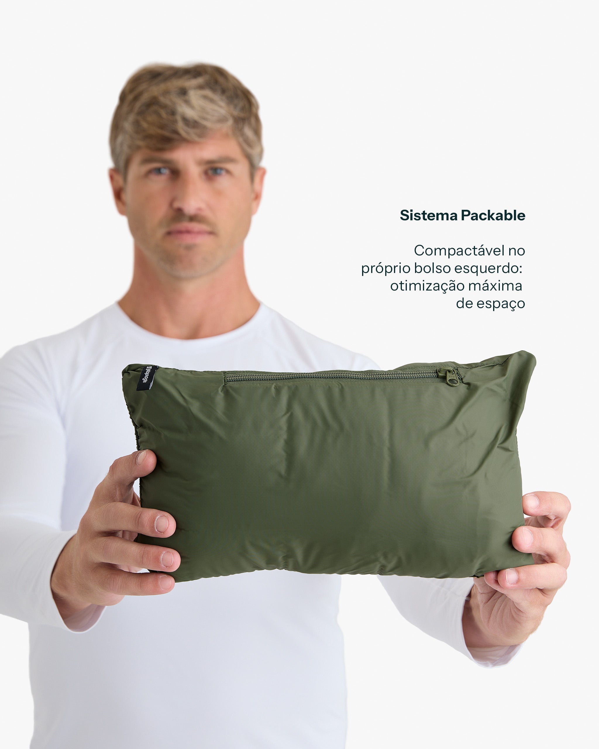Jaqueta Puffer Ibex Thermolite Heat Masculina - Verde