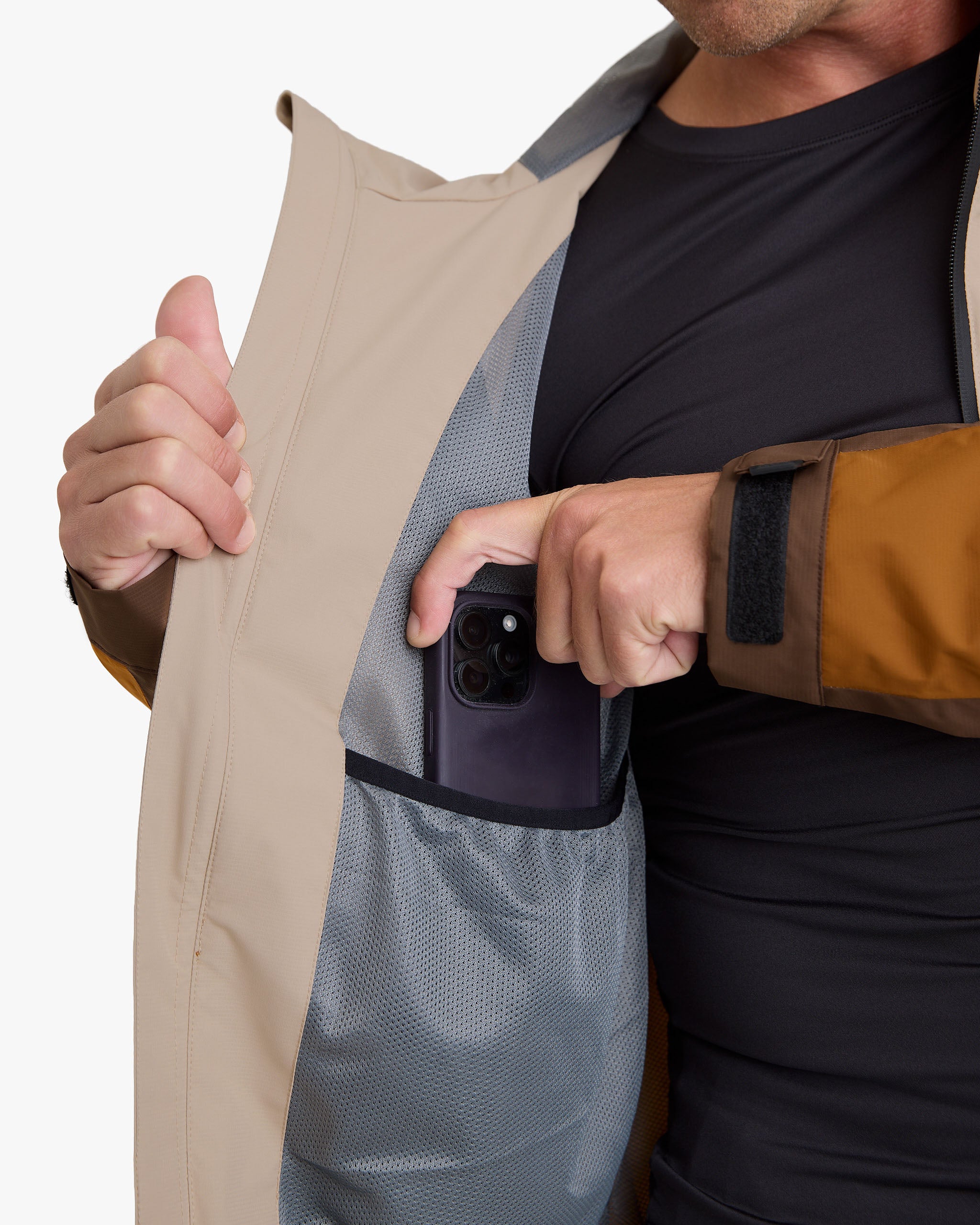 Jaqueta Impermeável Darwin Evolution 2.0 Masculina - Caqui e Ocre