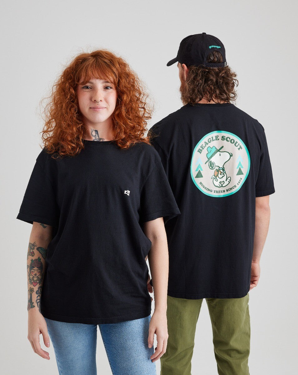 Camiseta Snoopy Scout - Preta