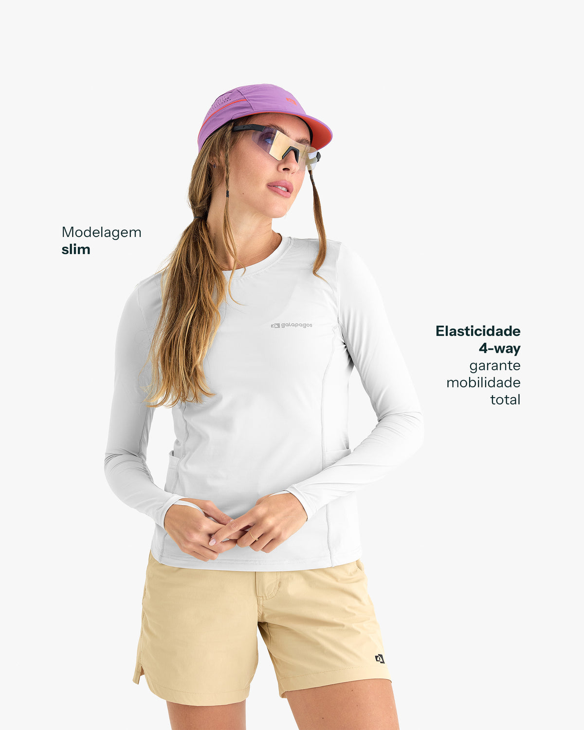 Blusa Segunda Pele Vella Freeze Feminina - Branca