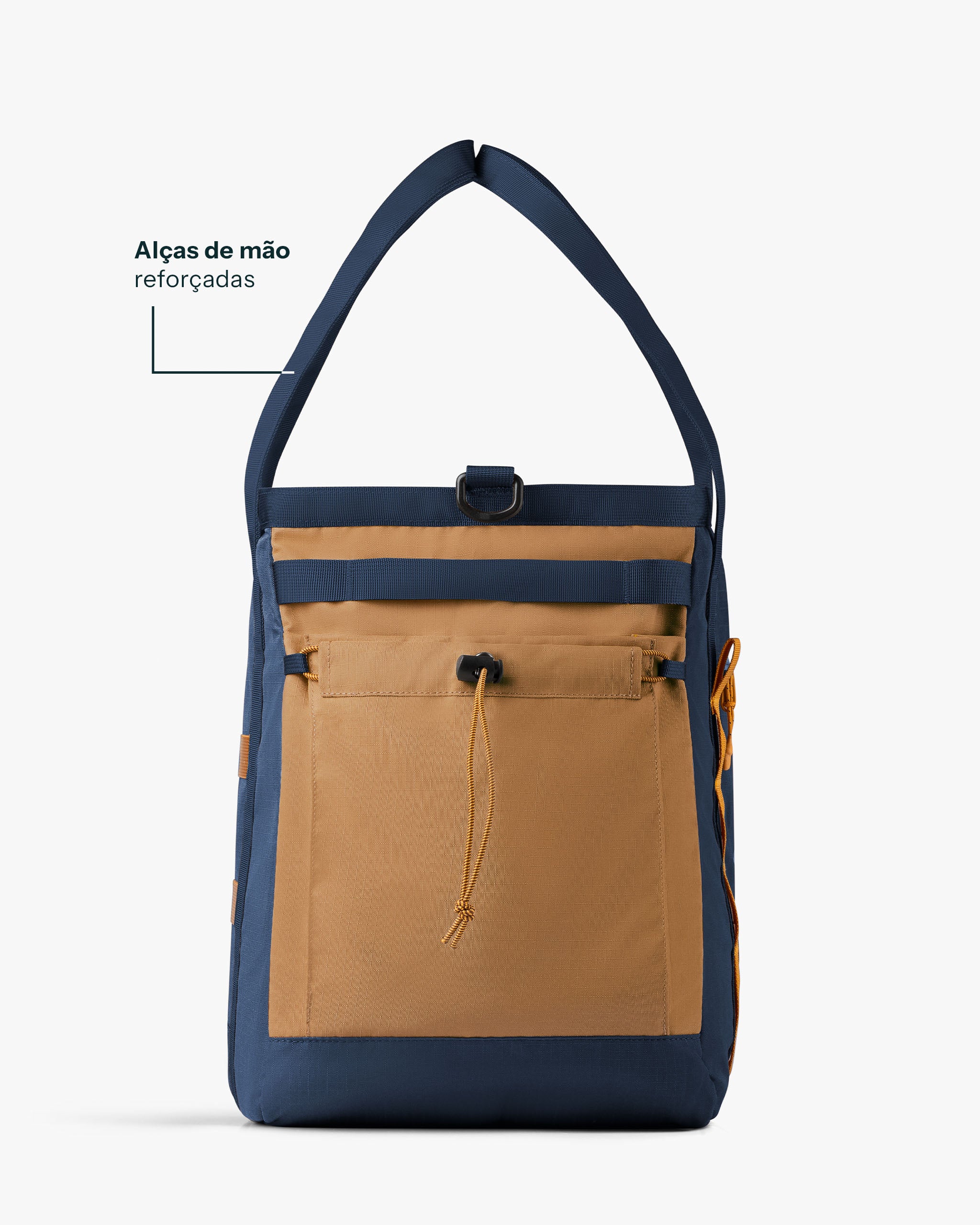Bolsa Tote All-In 35L - Marinho e Caramelo