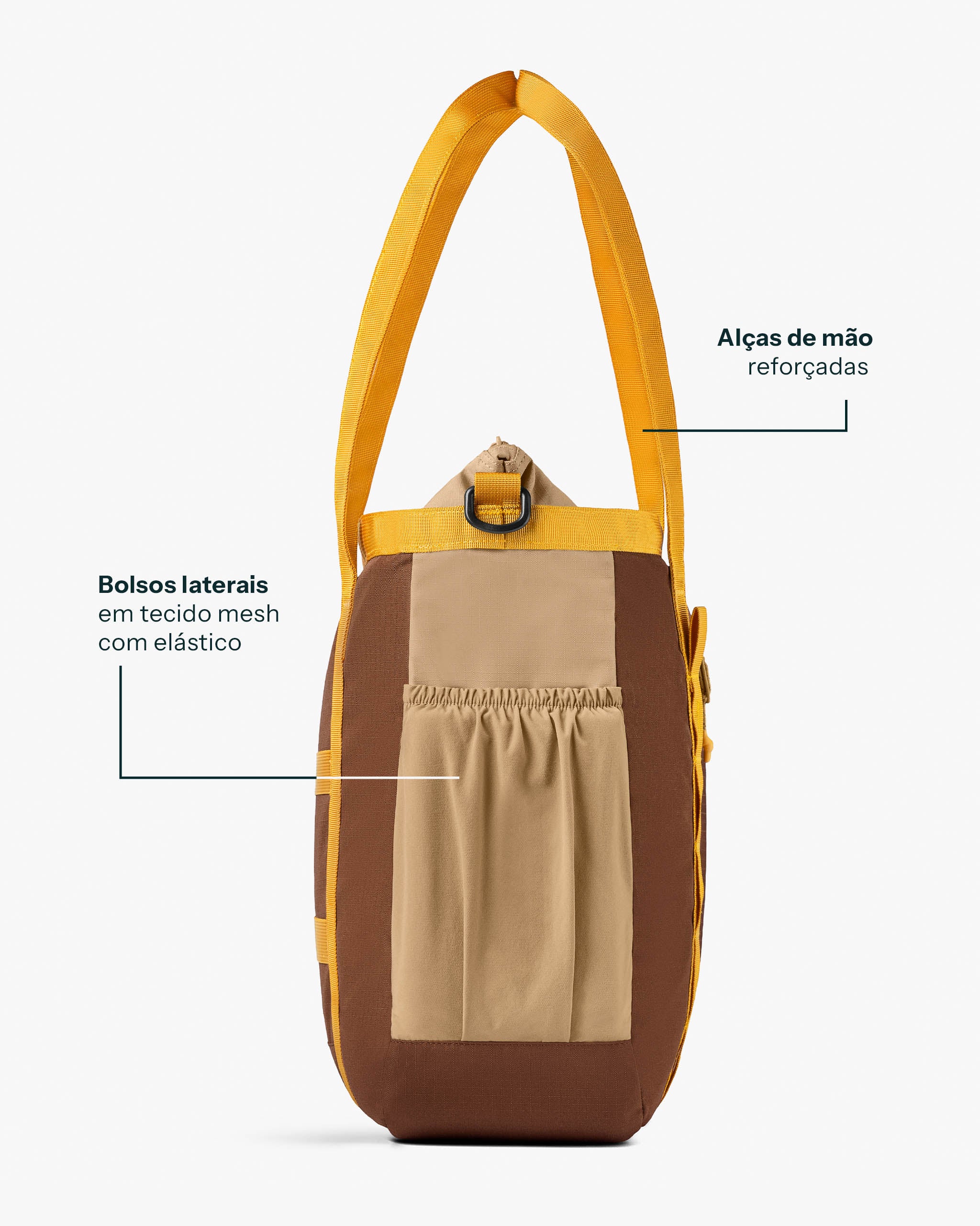 Bolsa Tote All-In Daily 21L - Marrom e Bege