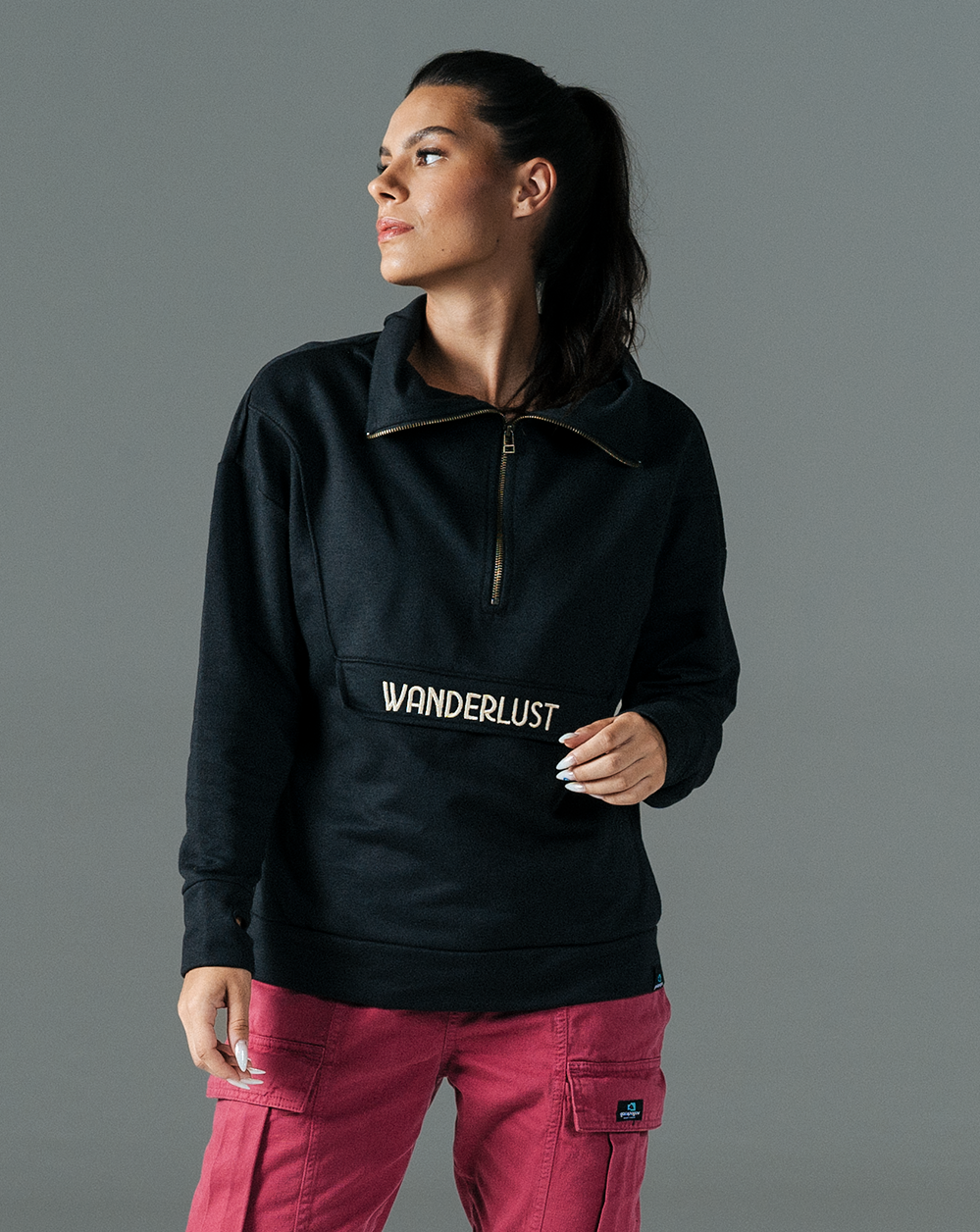 Moletom All Gender Wanderlust - Preto