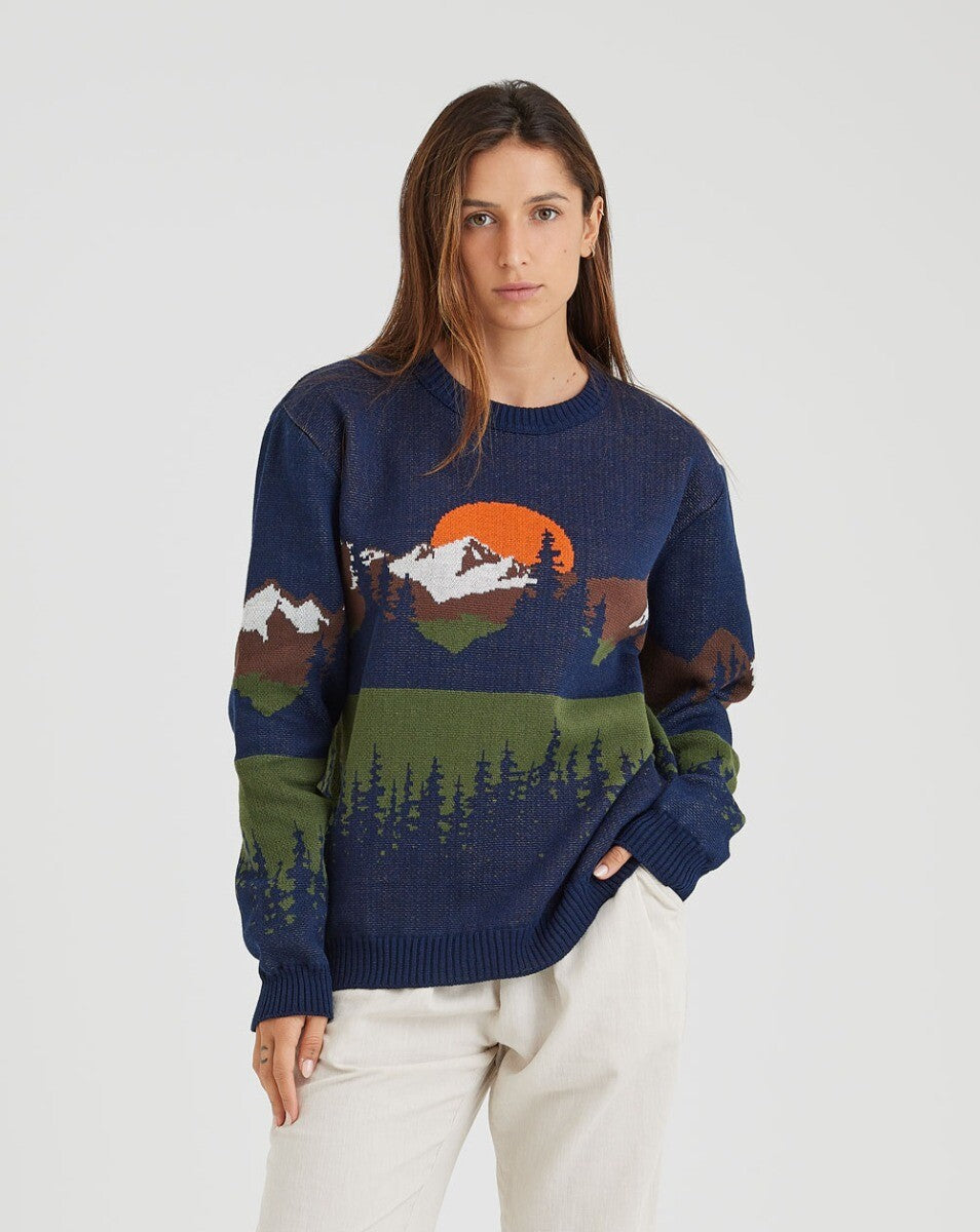 Blusão Tricot Timberline - Azul Marinho