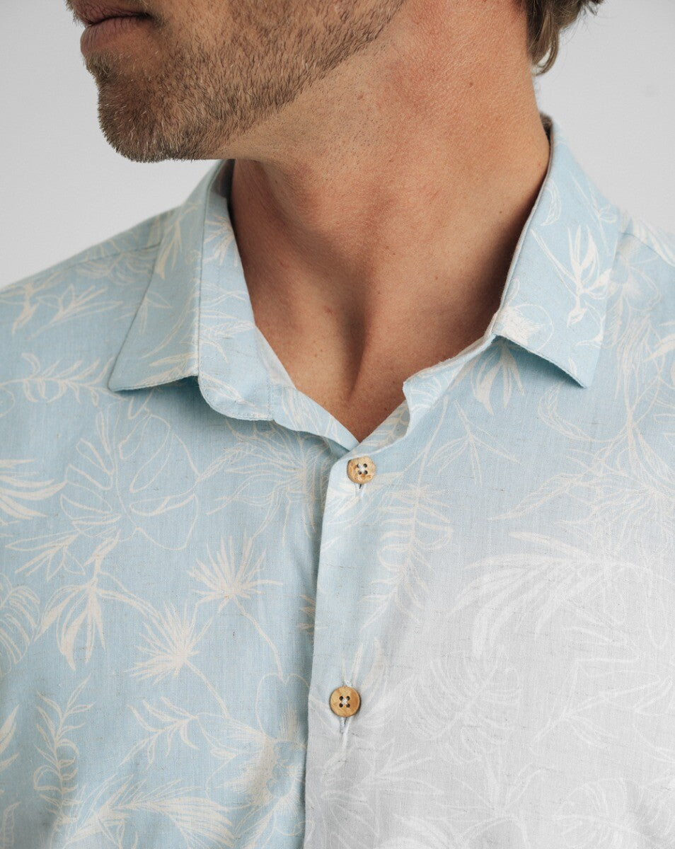 Camisa Estampada Maui Azul