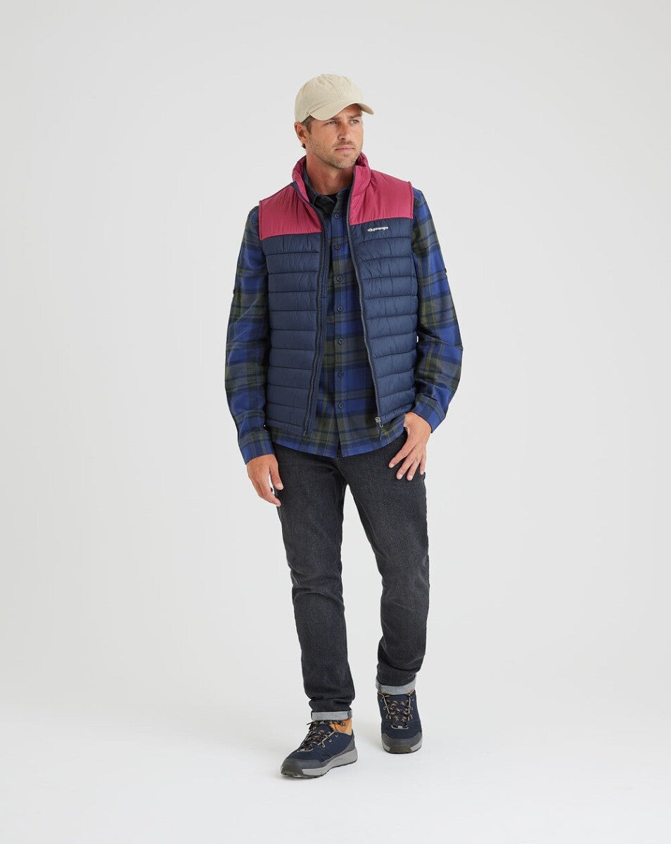 Camisa Flanela Midweight Farmer Xadrez - Azul Marinho