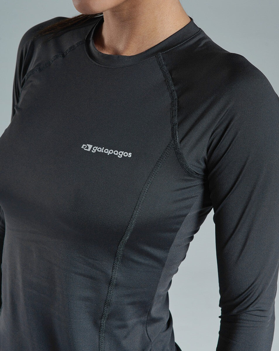 Blusa Feminina Long Sleeve Vella - Preta