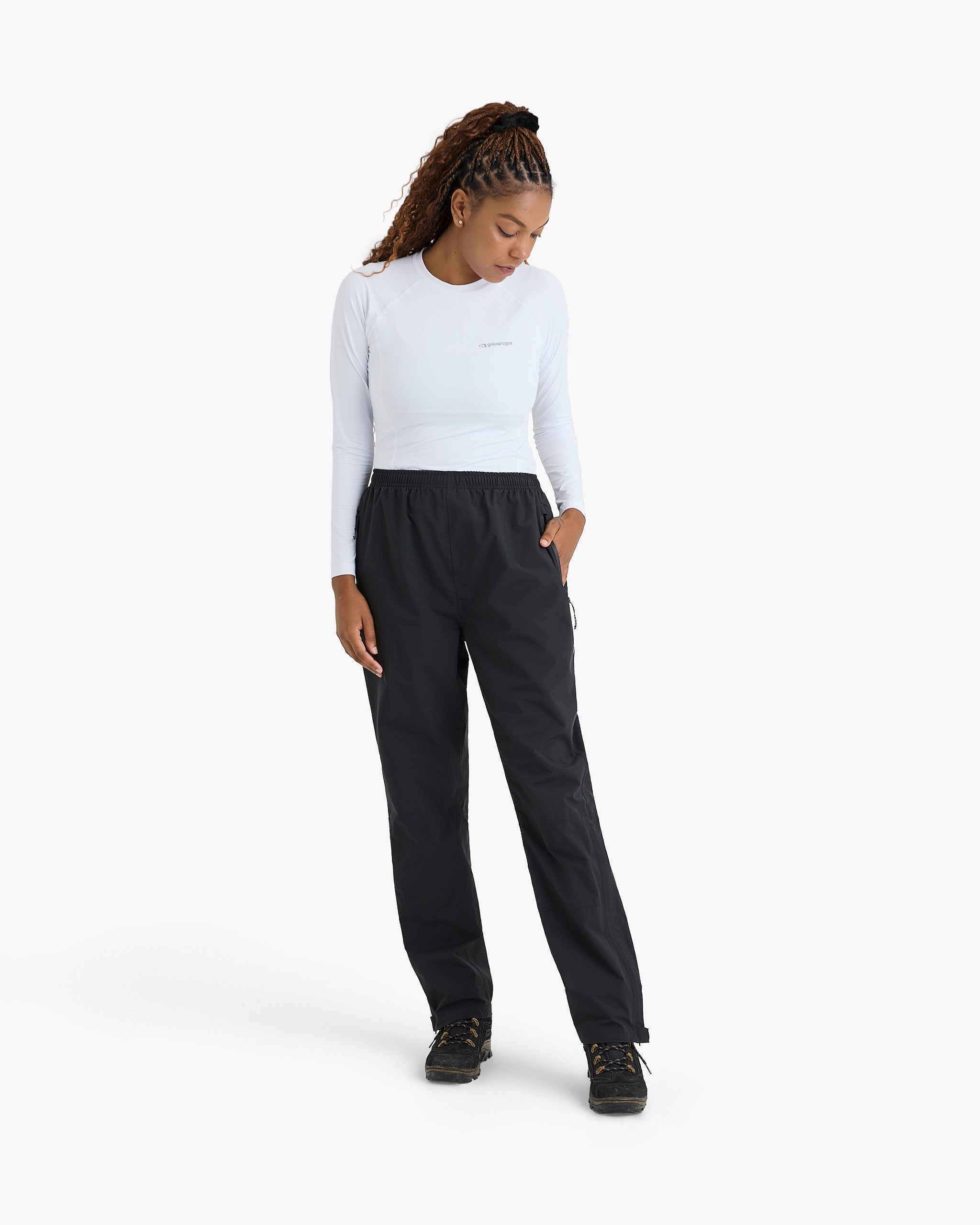 Calça Impermeável Darwin Storm Feminina - Preta - Galapagos Outdoor