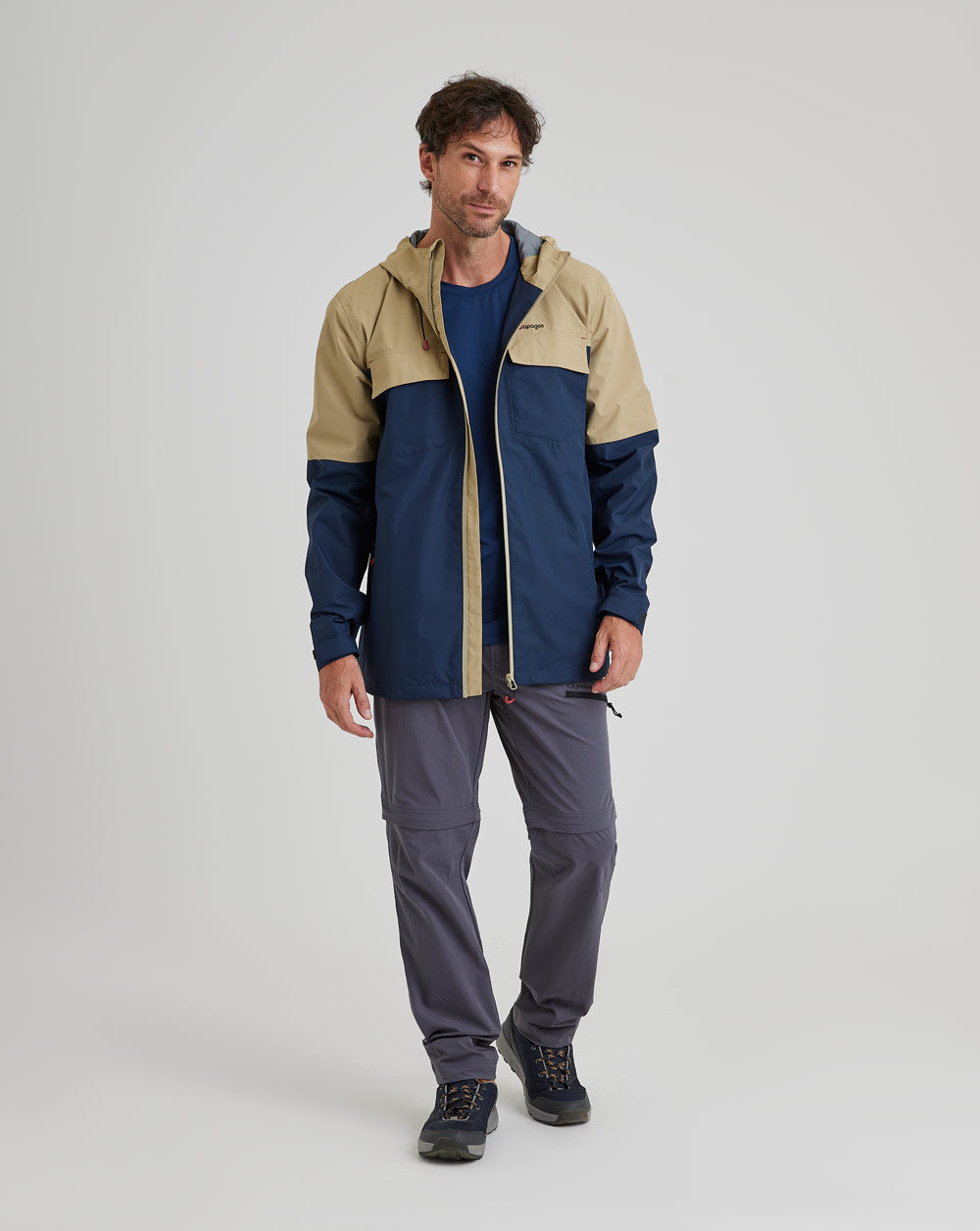 Jaqueta Masculina Impermeável Darwin Heat - Azul Marinho