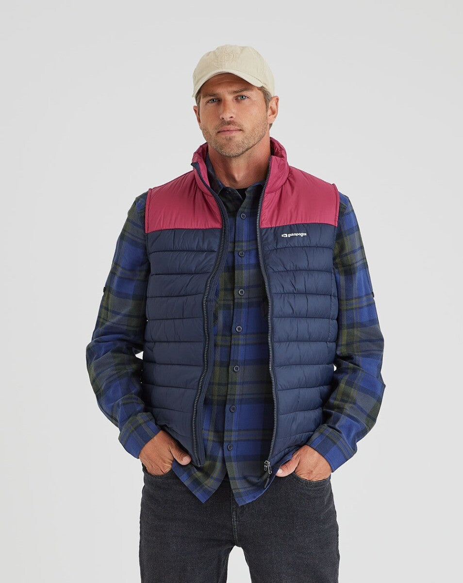 Camisa Flanela Midweight Farmer Xadrez - Azul Marinho