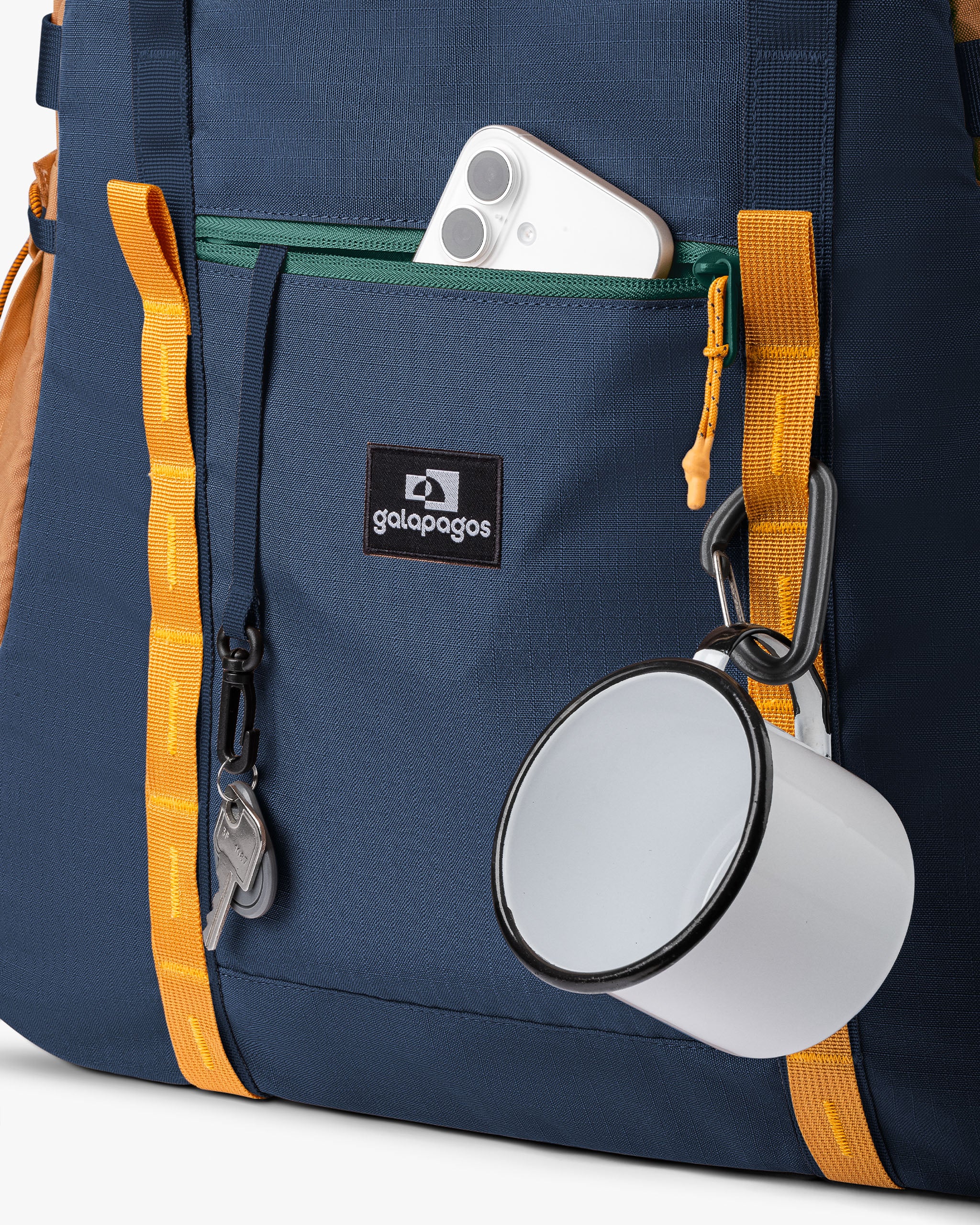 Bolsa Tote All-In 35L - Marinho e Caramelo
