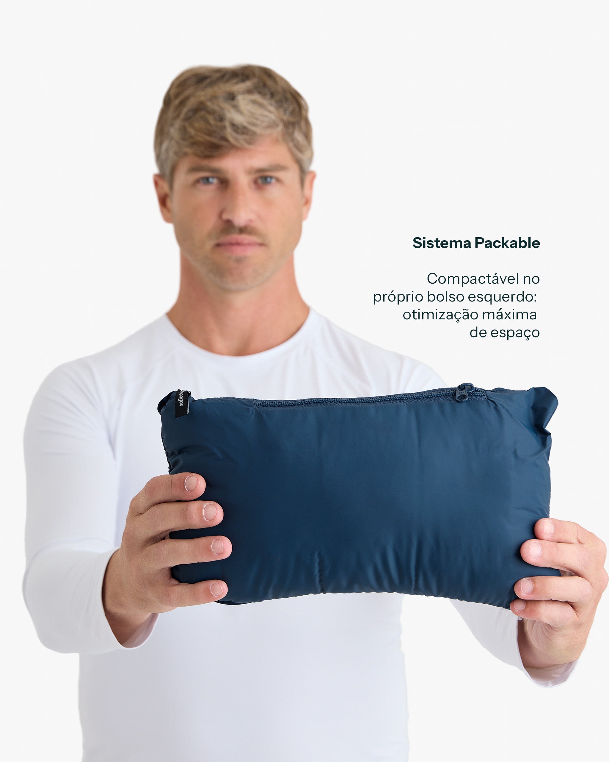 Jaqueta Puffer Ibex Thermolite Heat Masculina - Azul Marinho