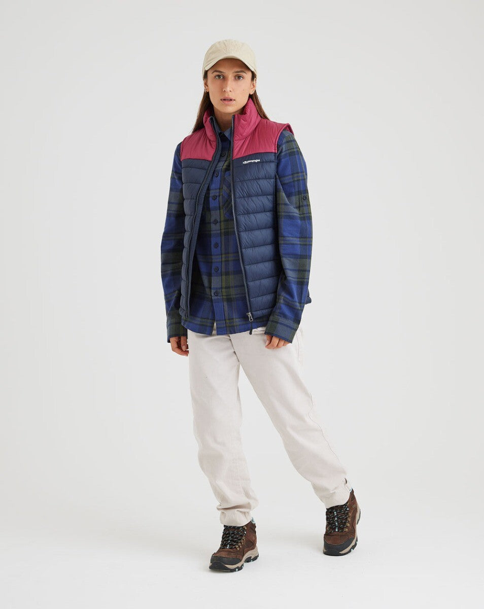 Camisa Flanela Midweight Farmer Xadrez - Azul Marinho