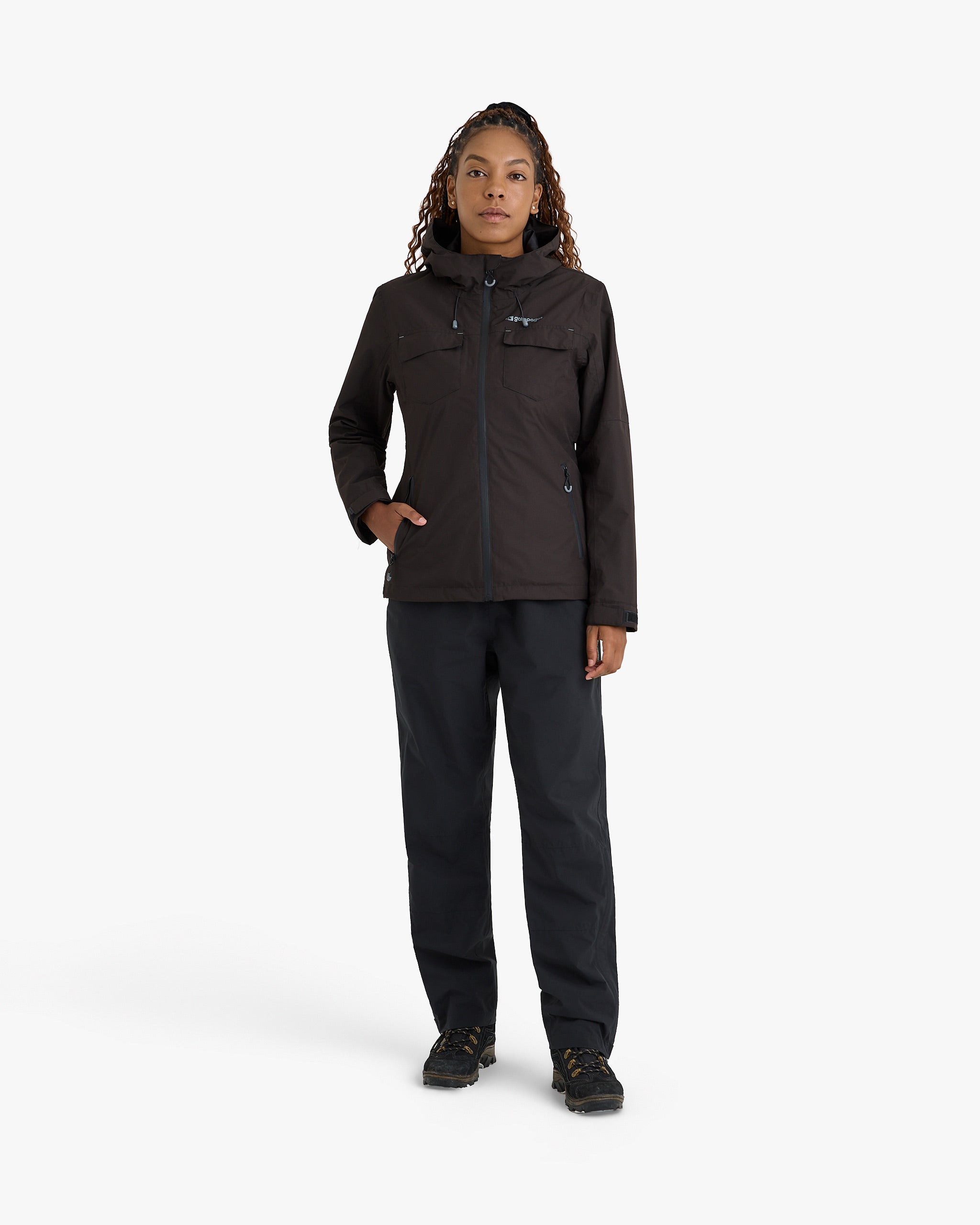 Jaqueta Impermeável Darwin Heat Feminina - Preta - Galapagos Outdoor
