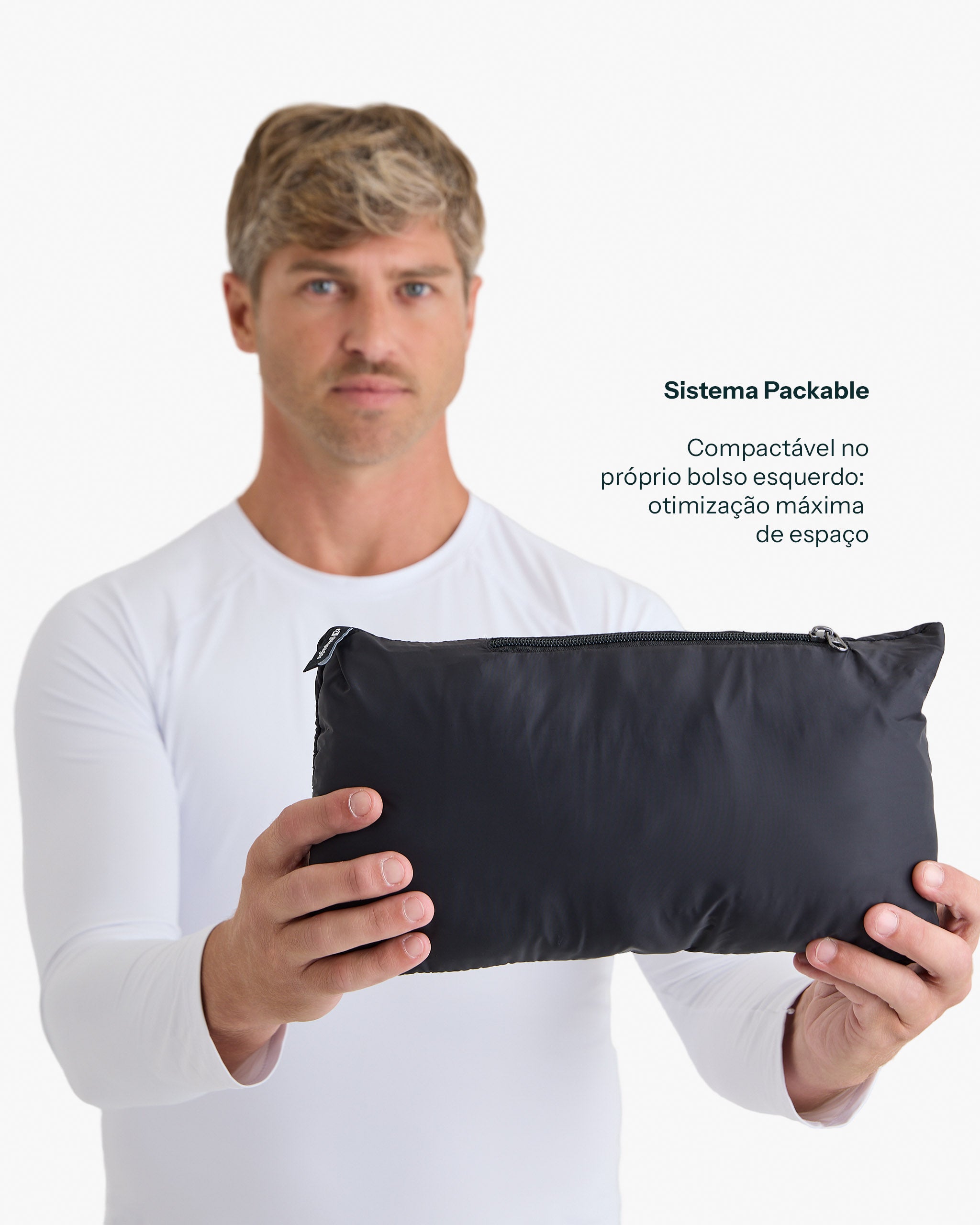 Jaqueta Puffer Ibex Thermolite Heat Masculina - Preta