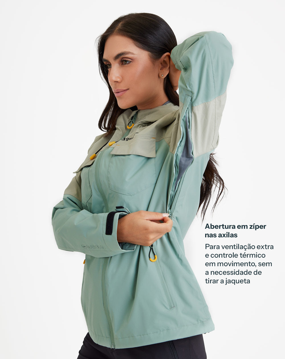 Jaqueta Feminina Impermeável Darwin Heat - Verde