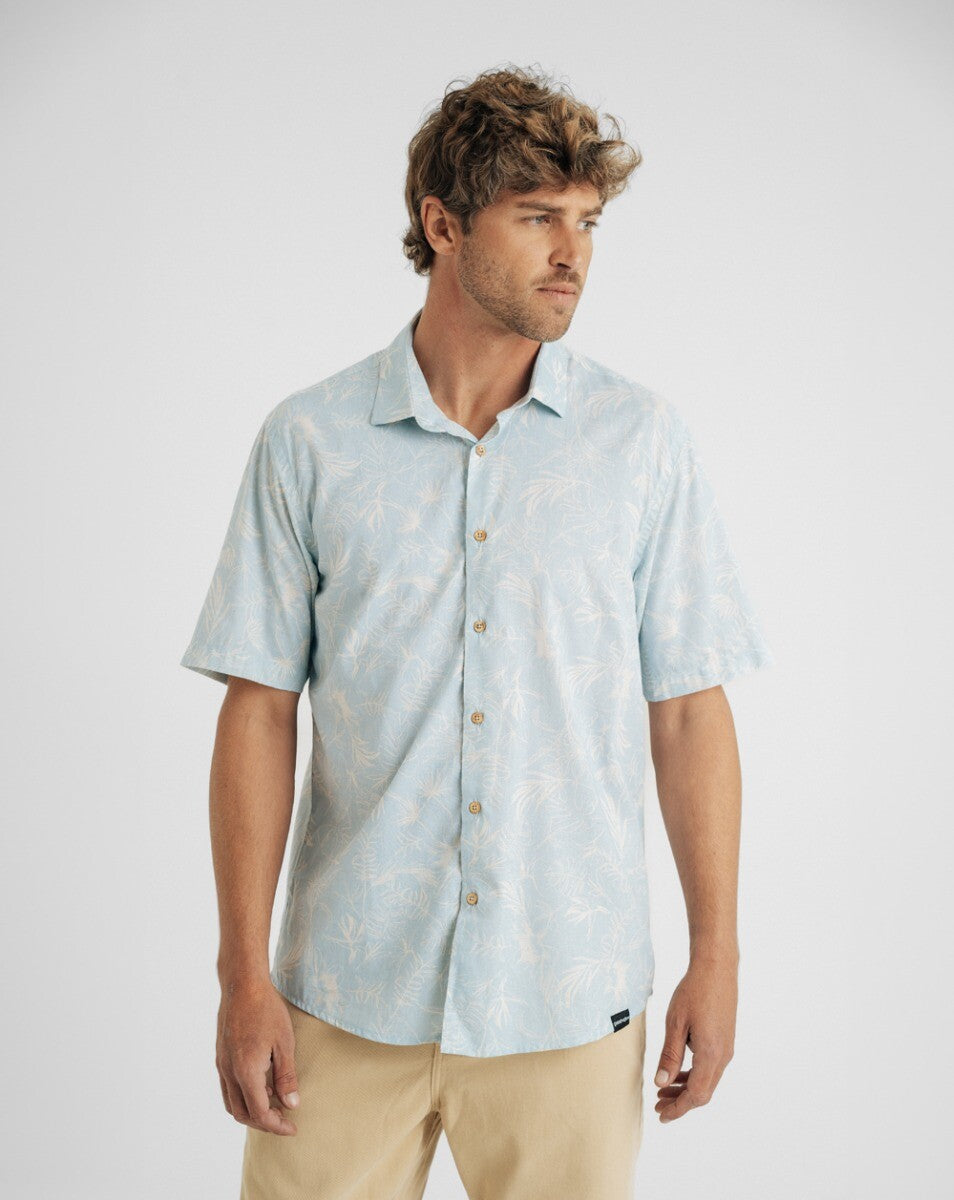 Camisa Estampada Maui Azul