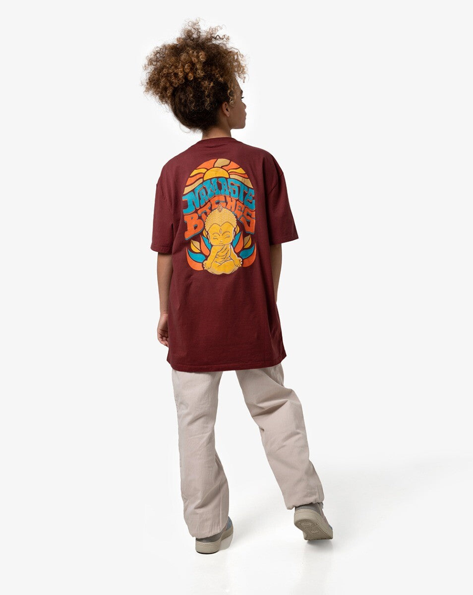 Camiseta All Gender Namastê - Marrom