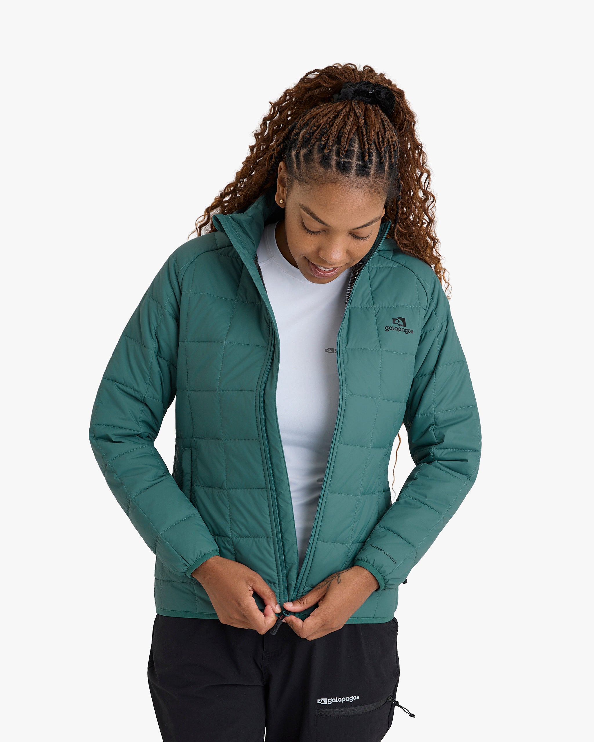Jaqueta Puffer Ibex Thermolite Heat Feminina - Verde