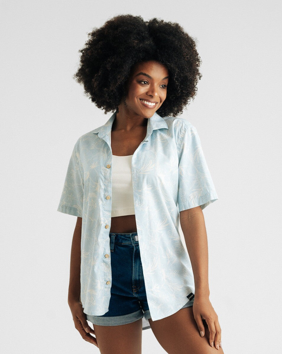 Camisa Estampada Maui Azul