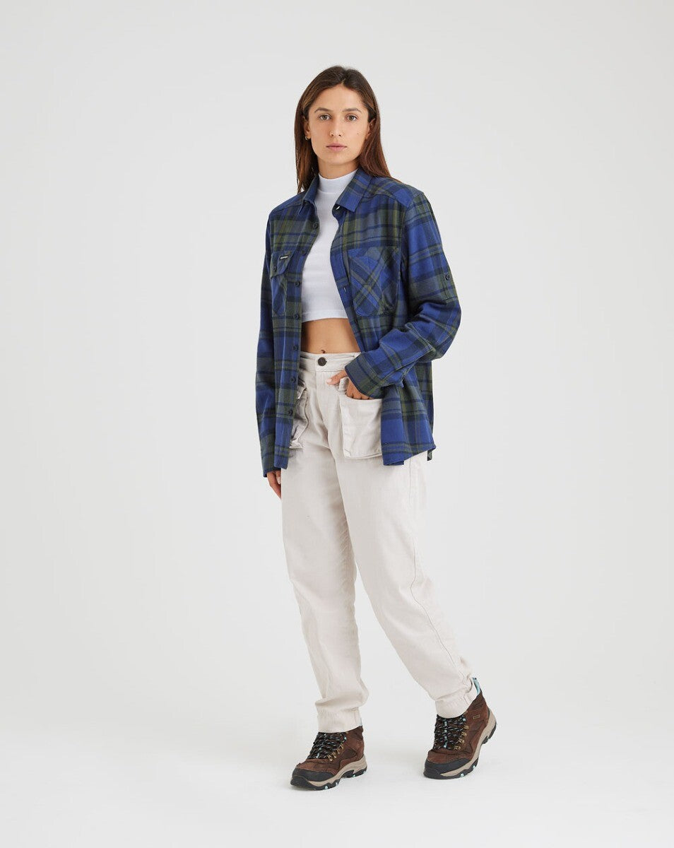 Camisa Flanela Midweight Farmer Xadrez - Azul Marinho