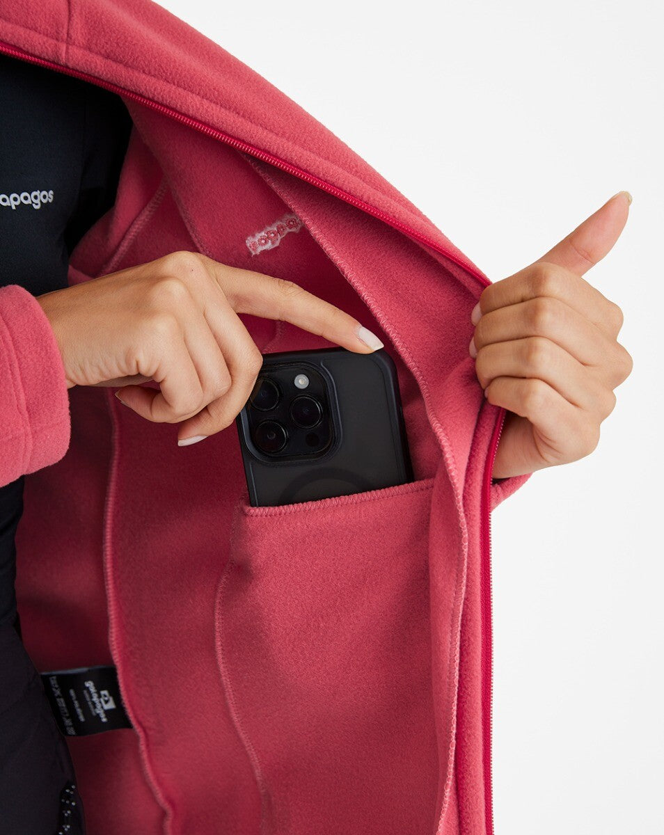 Jaqueta Fleece Kathmandu Fem 2.0 - Goiaba
