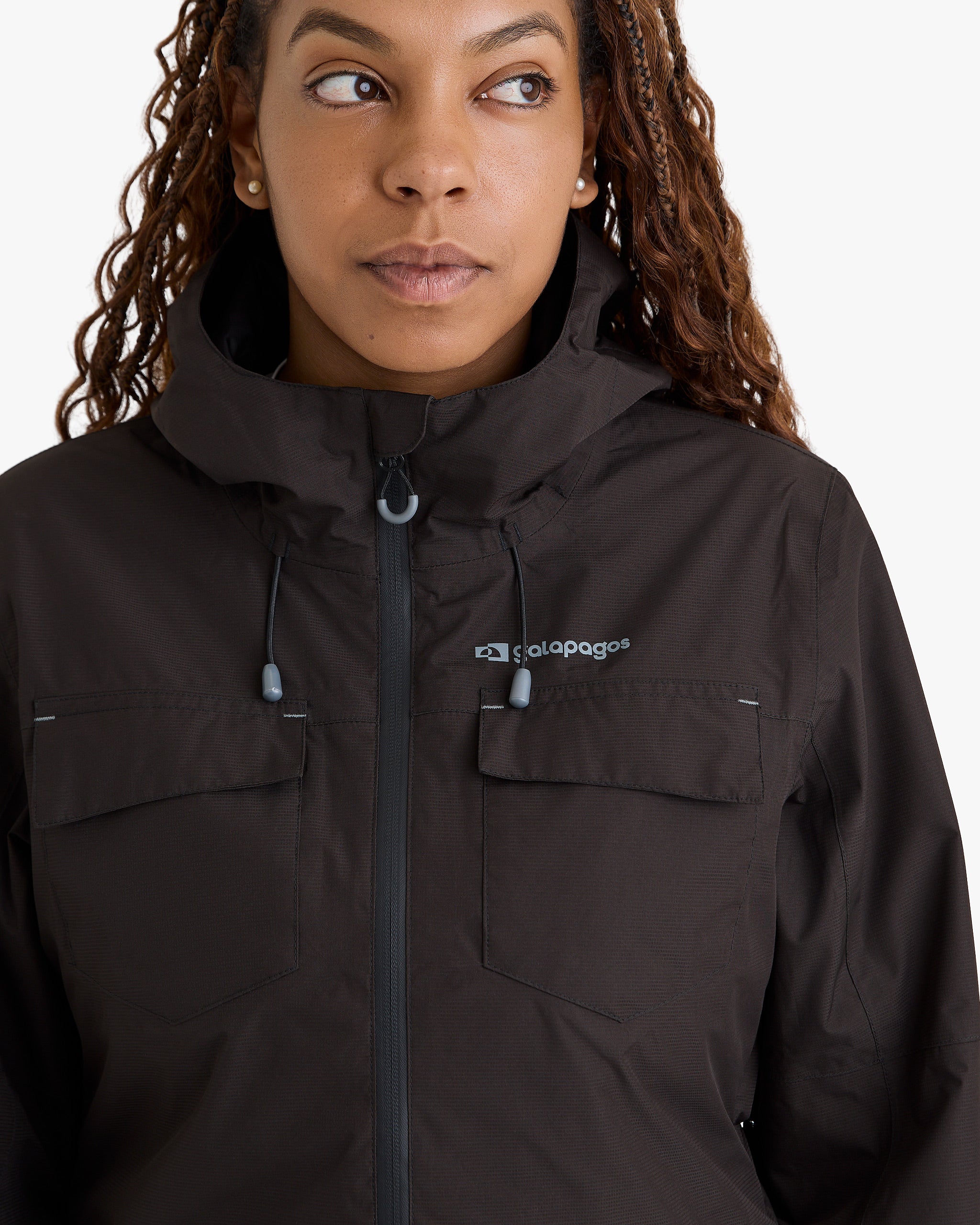 Jaqueta Impermeável Darwin Heat Feminina - Preta - Galapagos Outdoor