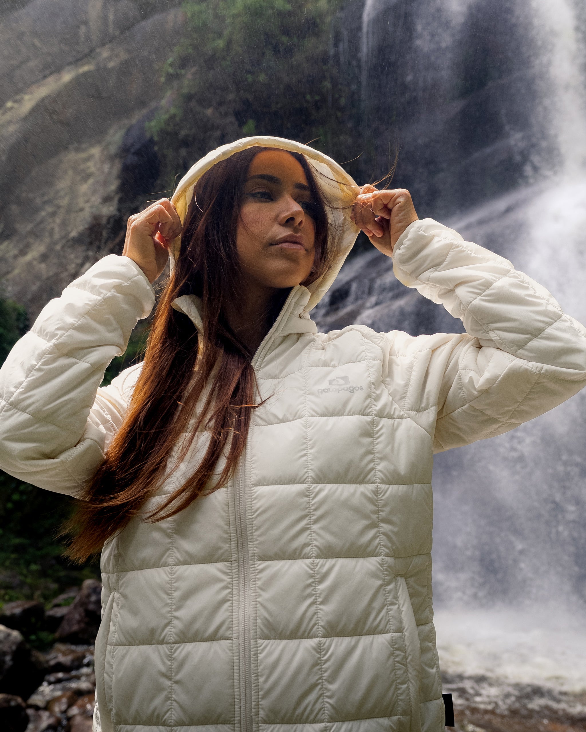 Jaqueta Puffer Ibex Thermolite Heat Feminina - Off White