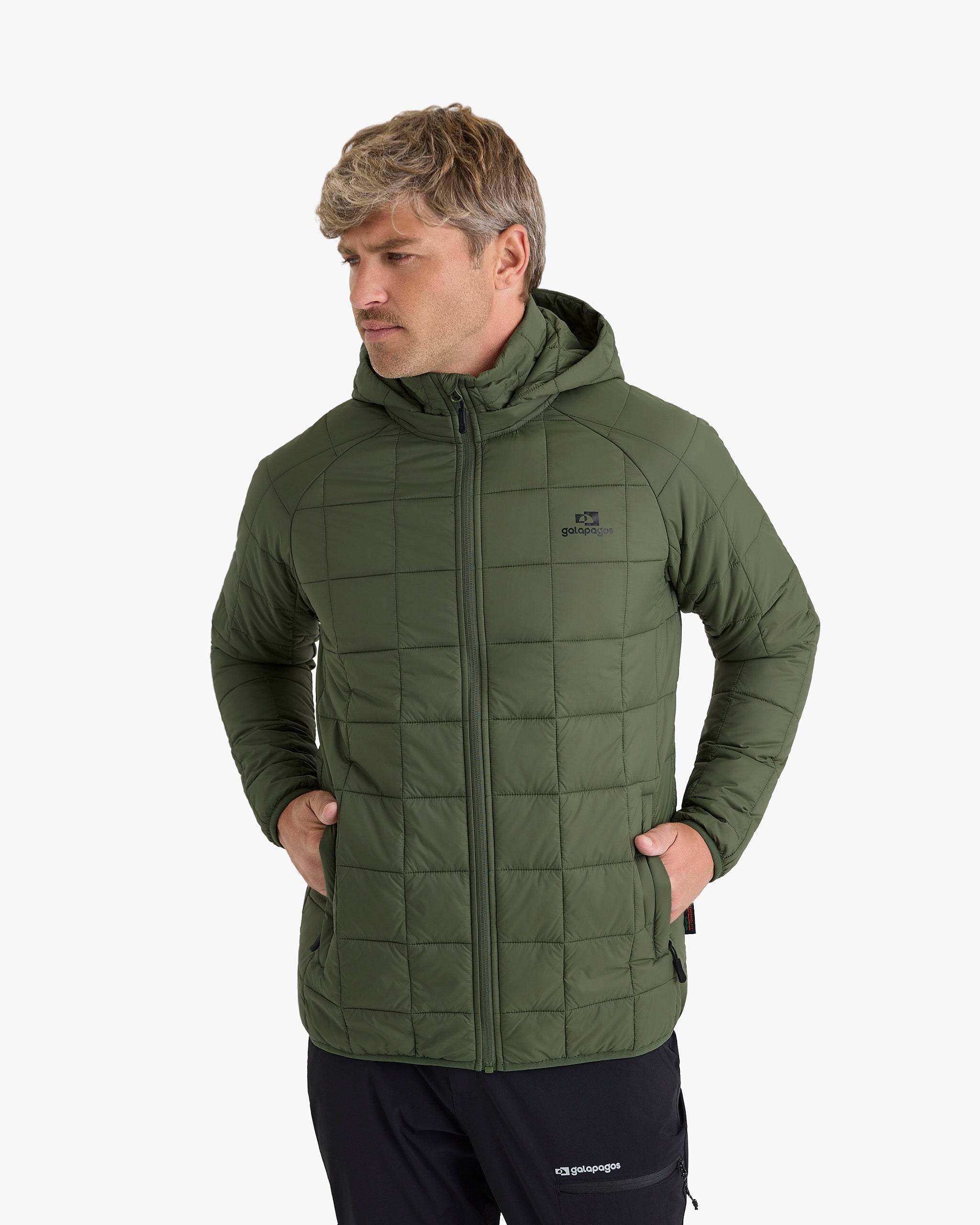 Jaqueta Puffer Ibex Thermolite Heat Masculina - Verde