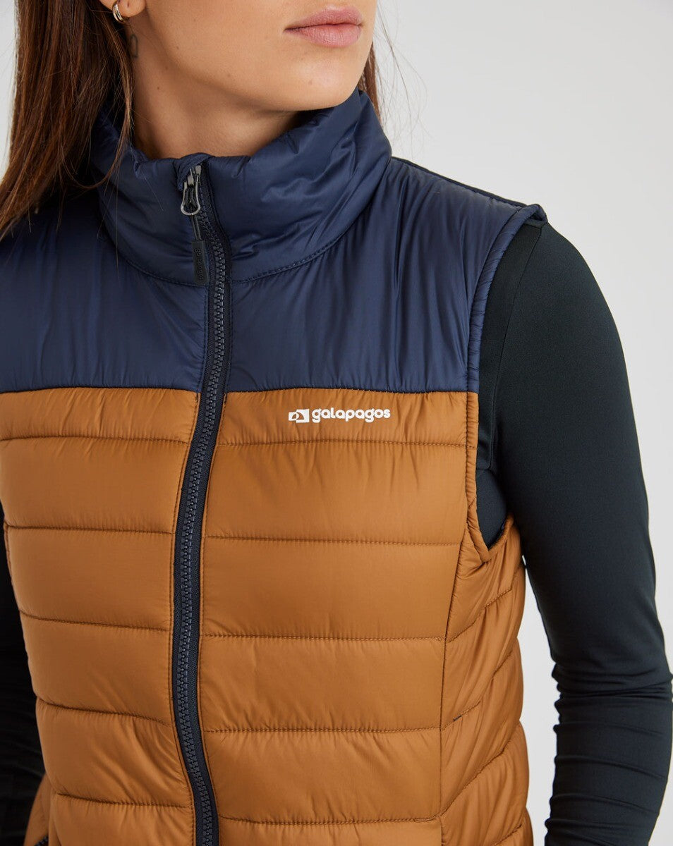 Colete Puffer All Gender Hermit Crab - Ocre