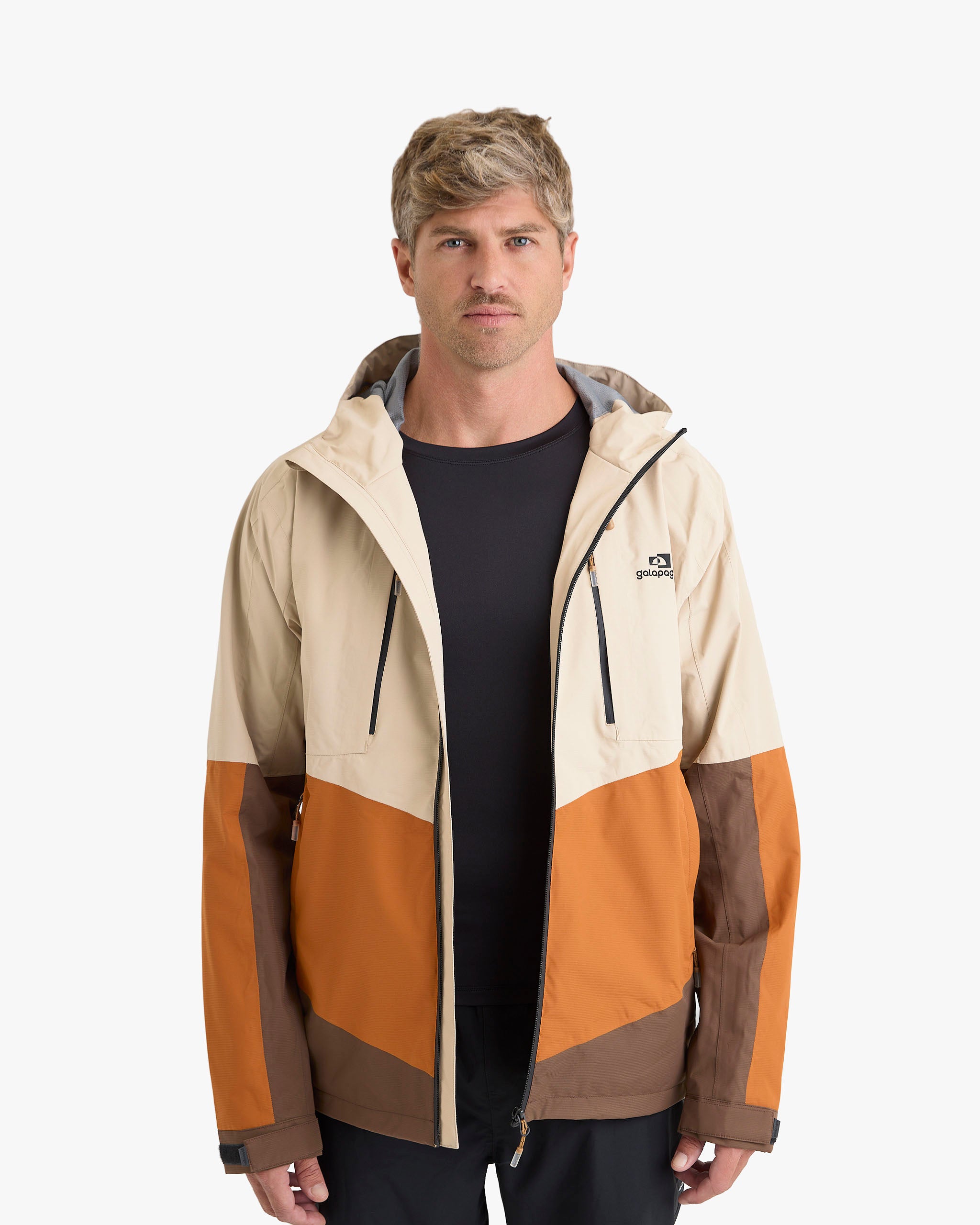 Jaqueta Impermeável Darwin Evolution Masculina - Cáqui e Ocre