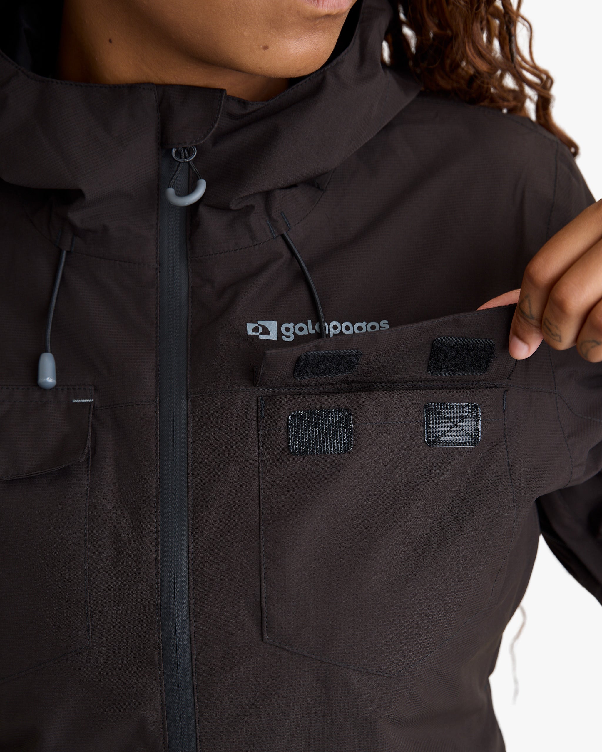Jaqueta Impermeável Darwin Heat Feminina - Preta - Galapagos Outdoor