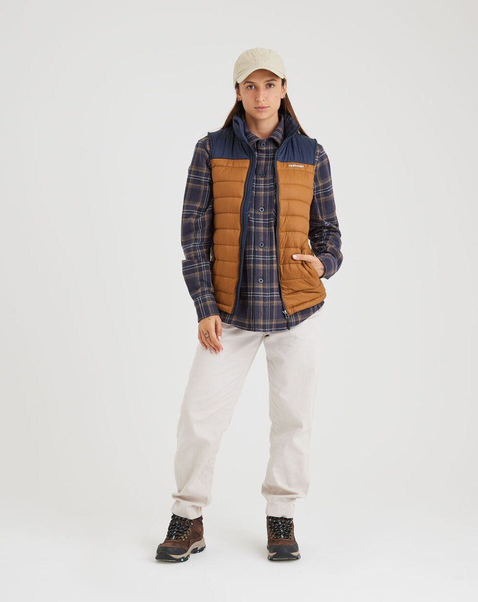 Jaqueta Overshirt Flanela Trucker Xadrez - Azul Marinho