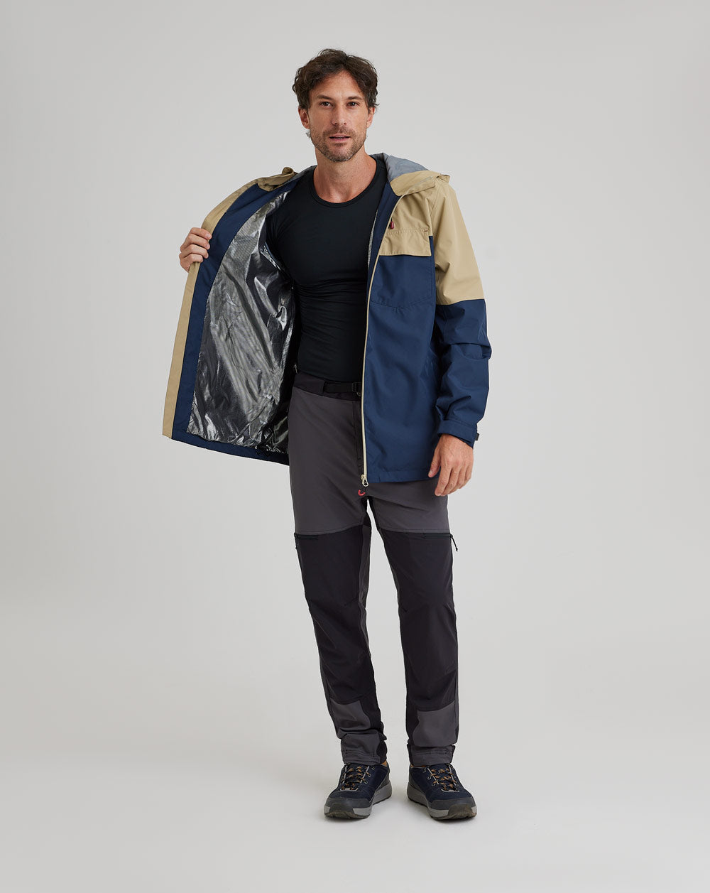 Jaqueta Masculina Impermeável Darwin Heat - Azul Marinho