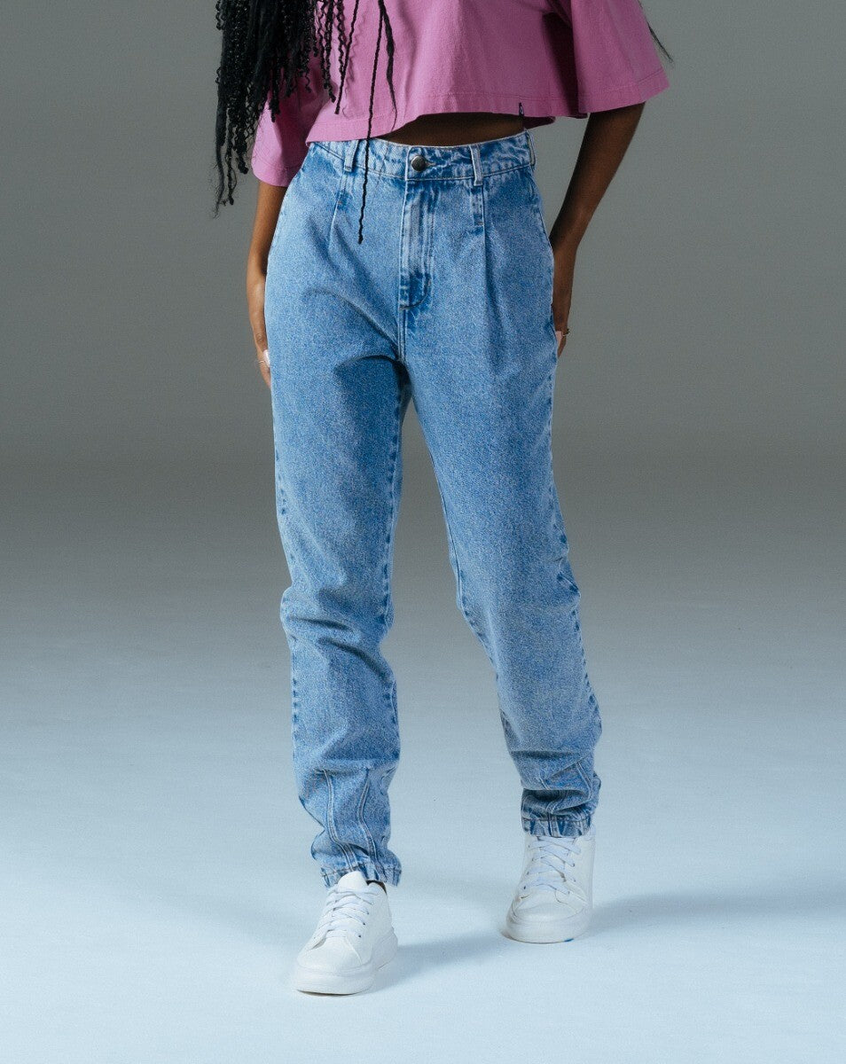 Calça Slouchy Feminino Aurora Blue