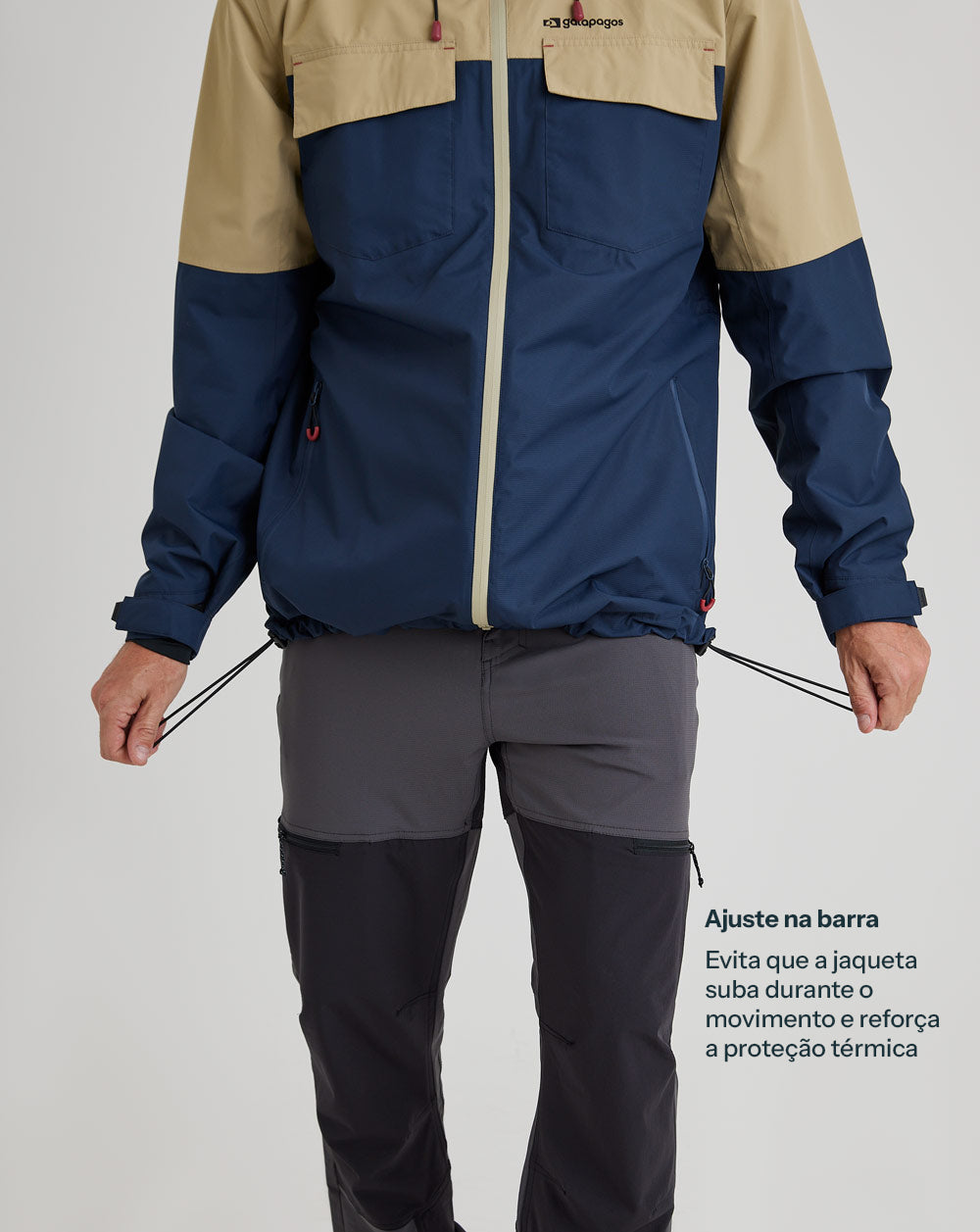 Jaqueta Masculina Impermeável Darwin Heat - Azul Marinho