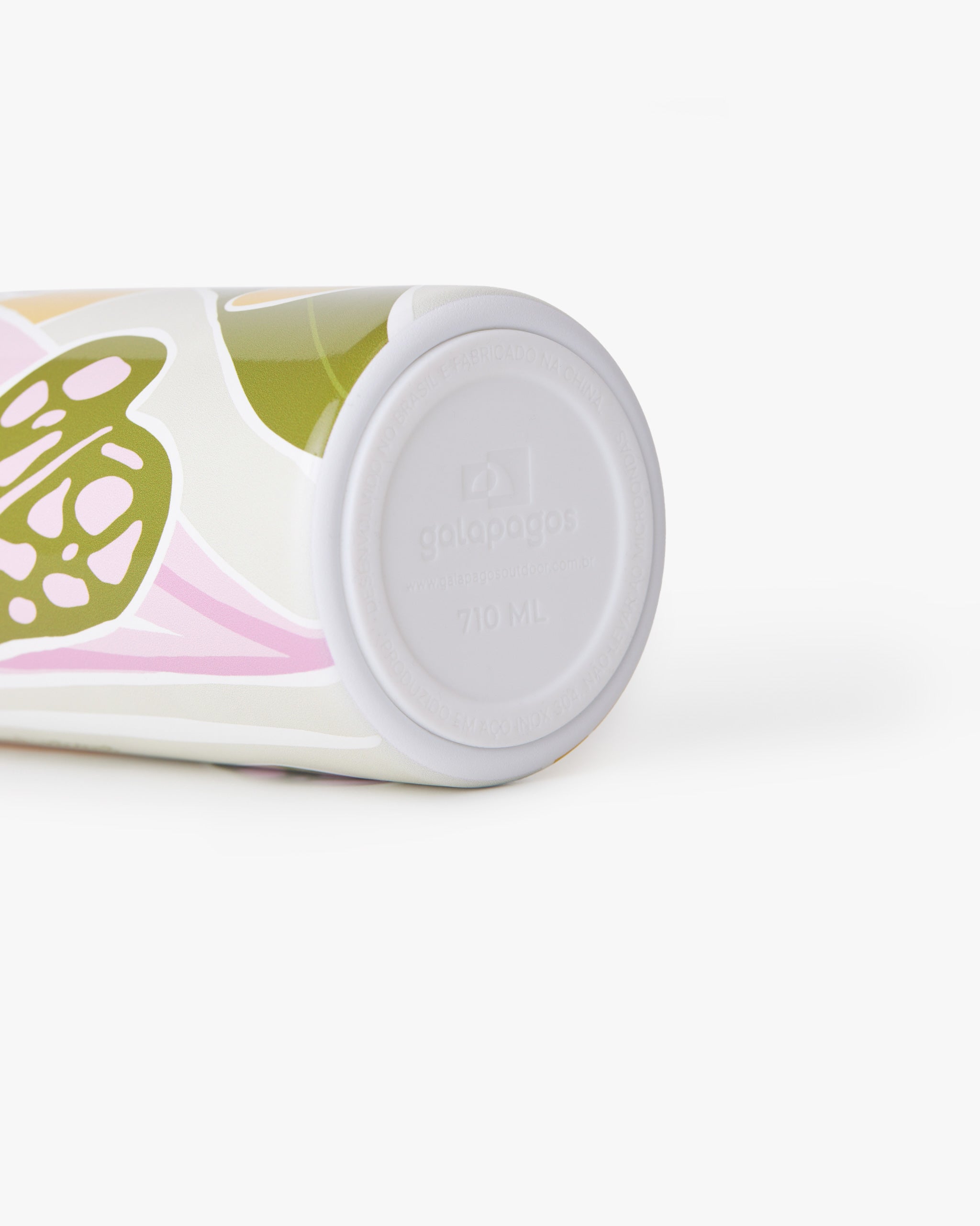 Garrafa Duo Flow Estampada Jhenny Keller 710ml - Verde e Caqui
